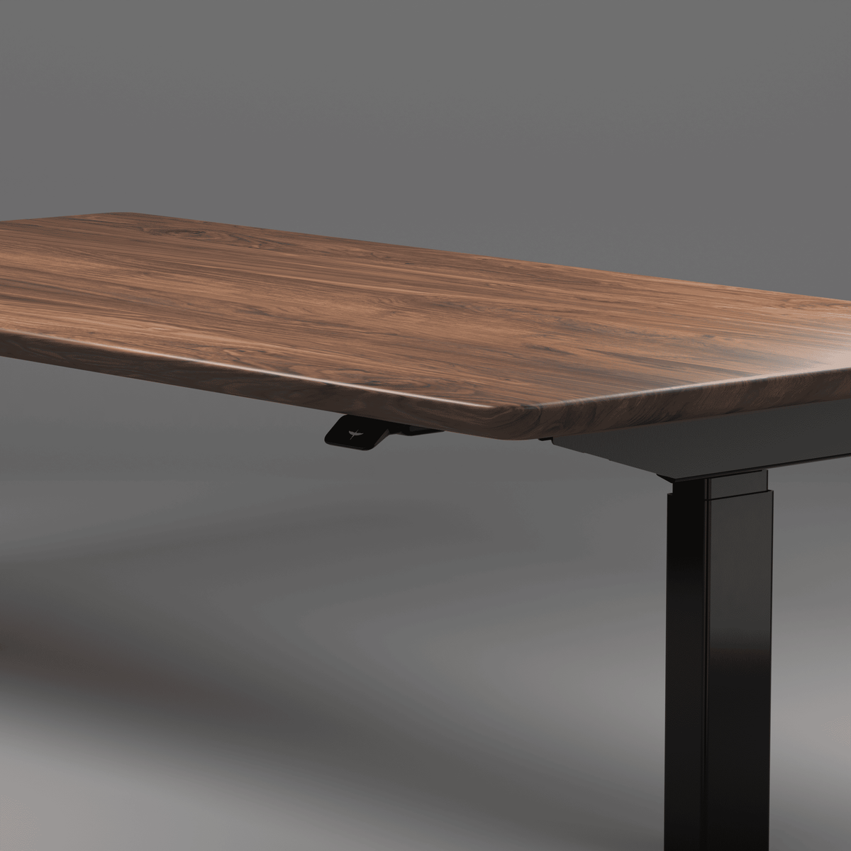 Model 304 Pro Electric Standing Desk | Walnut Wood | 60 x 30 in | Black Legs