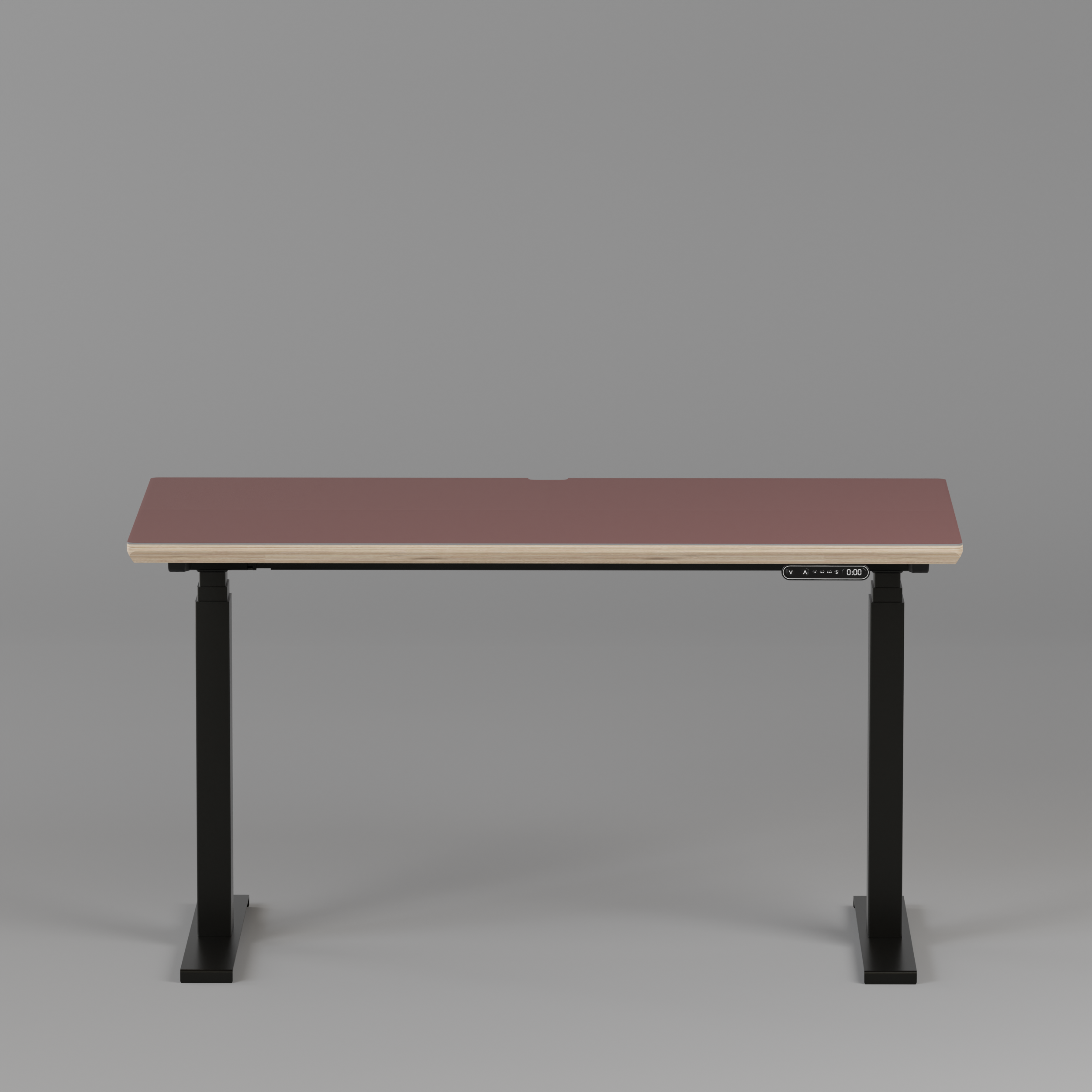 Model 301 Electric Standing Desk | Rosso | 48 x 24 in | Black Legs