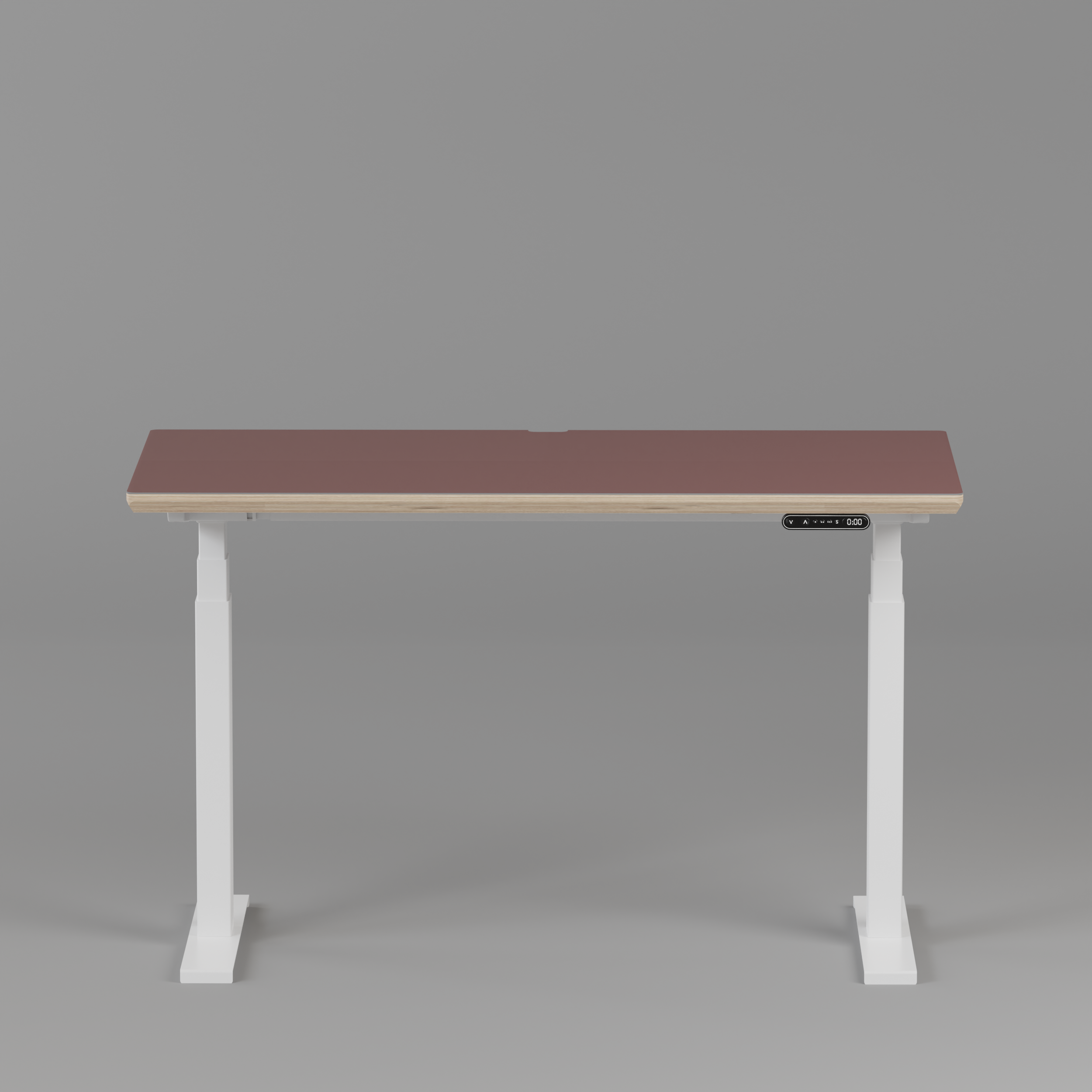 Model 301 Electric Standing Desk | Rosso | 48 x 24 in | White Legs