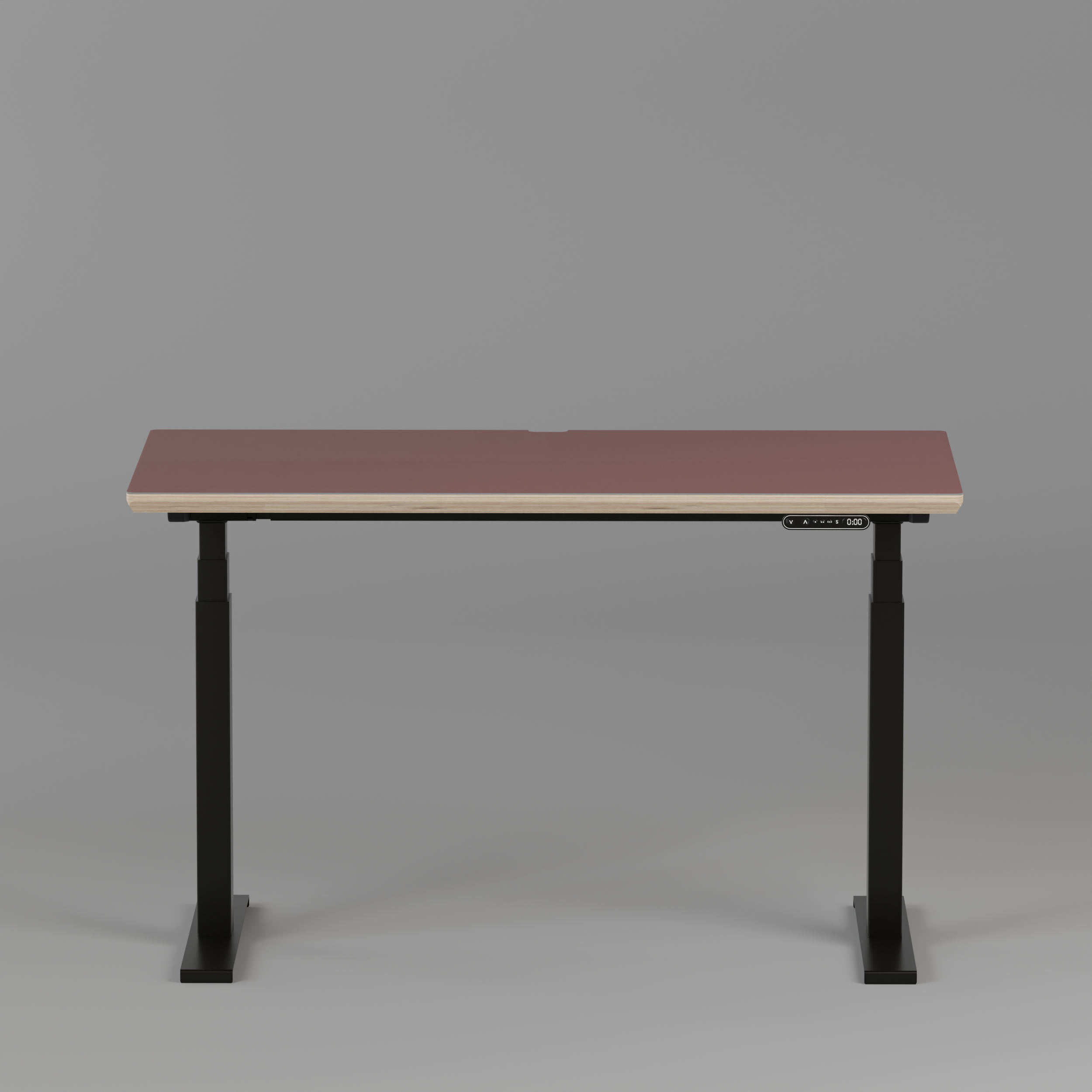 Model 301 Electric Standing Desk | Rosso | 48 x 24 in | Black Legs