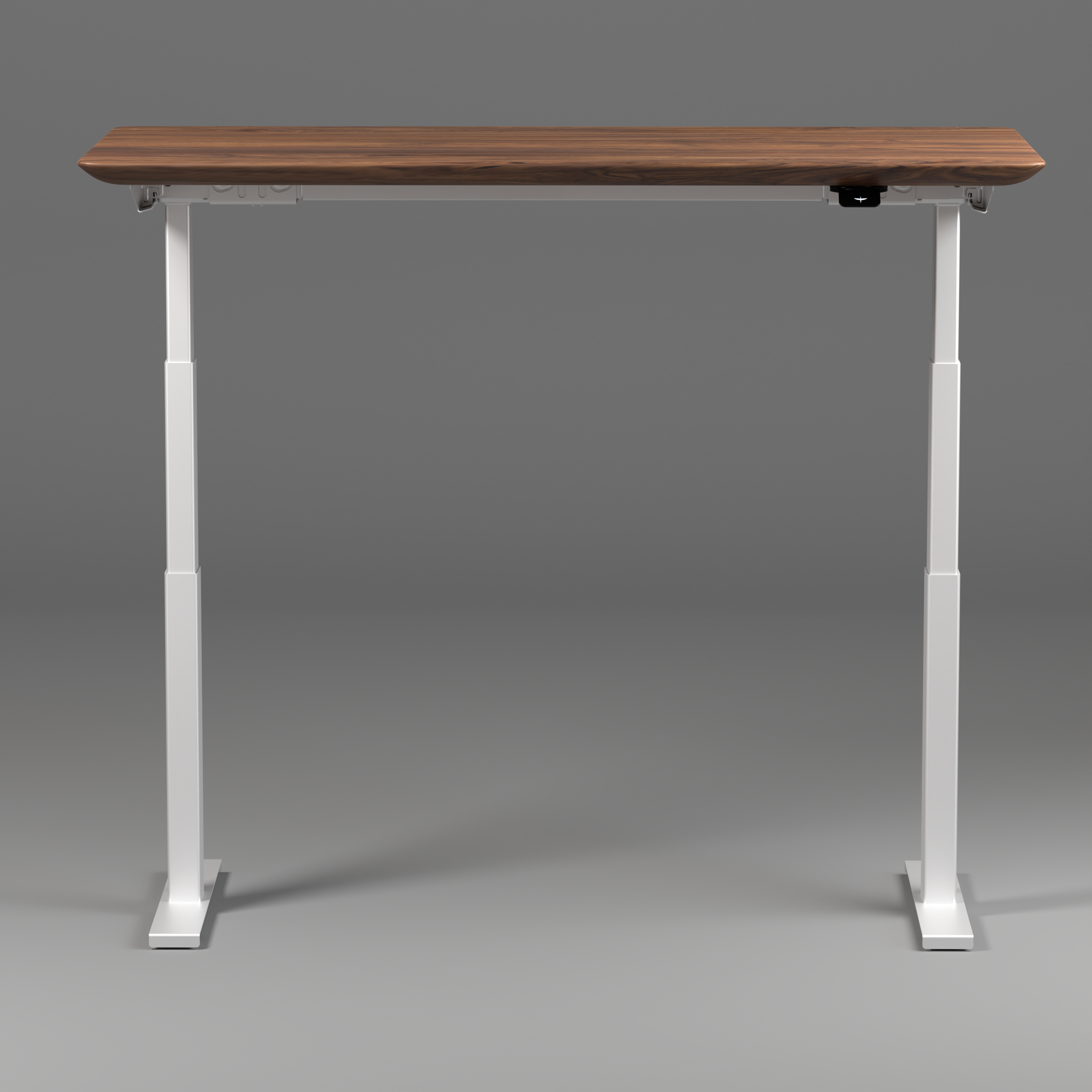 Model 304 Pro Electric Standing Desk | Walnut Wood | 60 x 30 in | White Legs