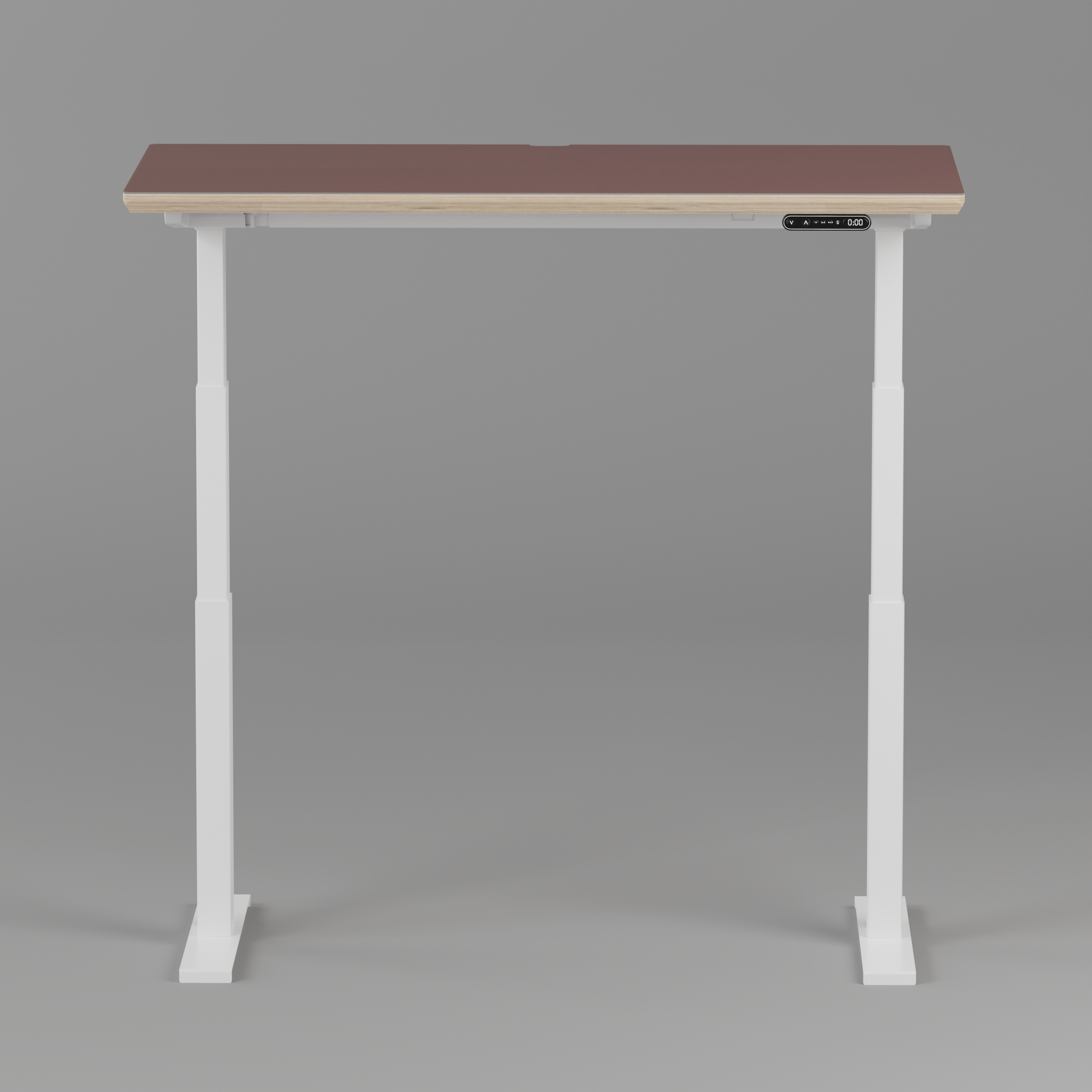 Model 301 Electric Standing Desk | Rosso | 48 x 24 in | White Legs