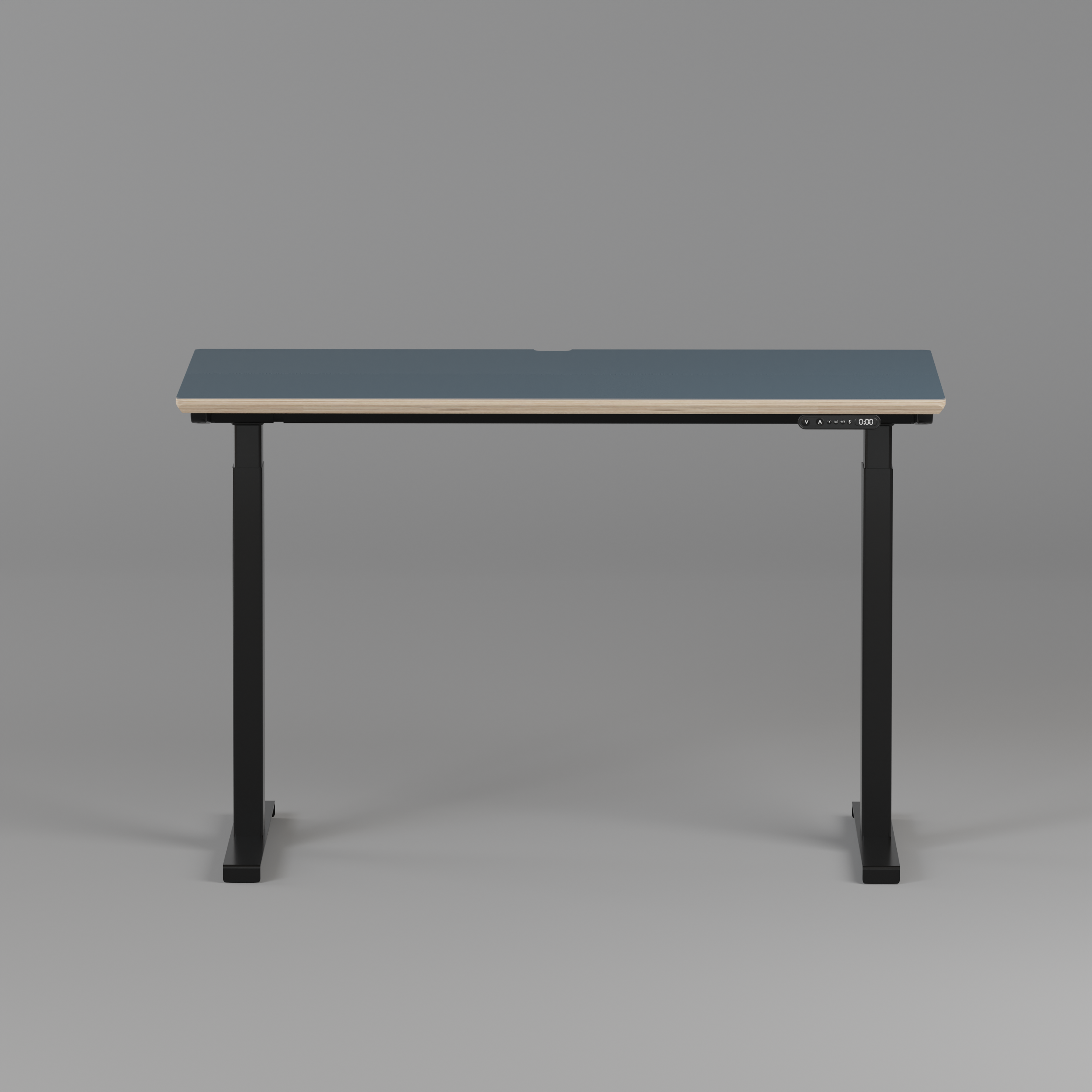 Model 301 | Height Adjustable Desk/Standing Desk (48"x24") | Yale Blue | Black Legs