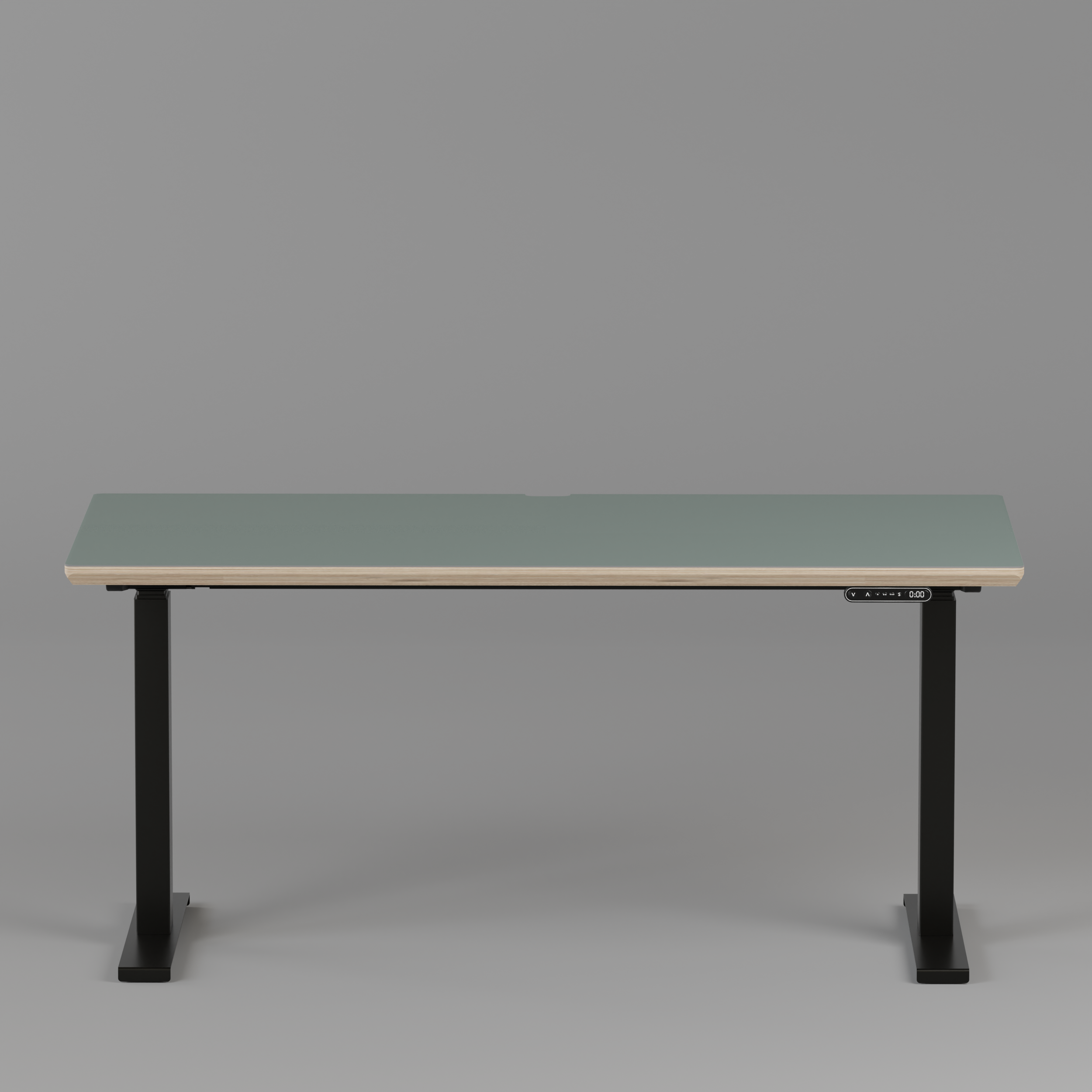 Model 301 Electric Standing Desk | Moss Green | 55 x 27 in | Black Legs