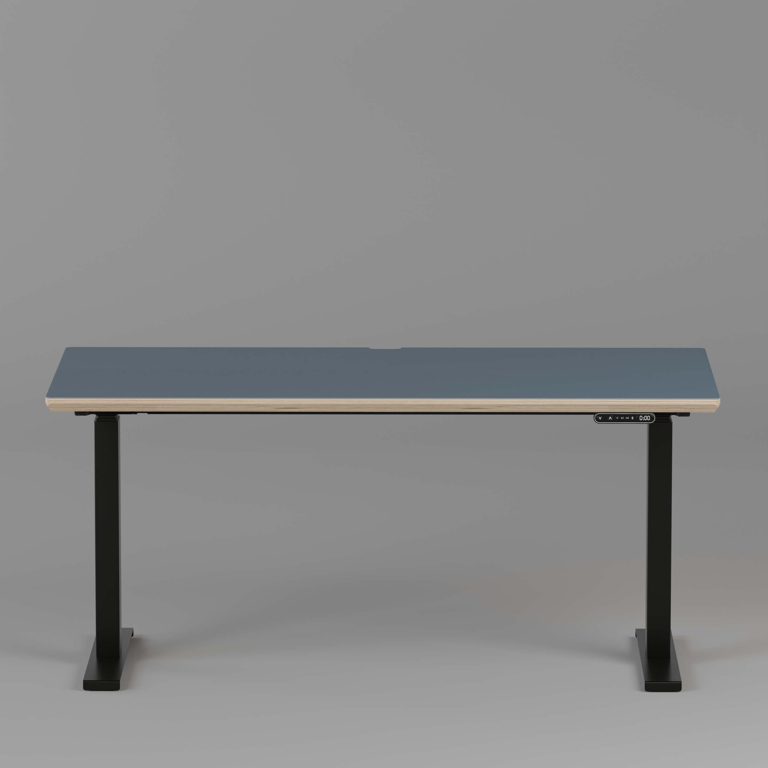 Model 301 Electric Standing Desk | Yale Blue | 55 x 27 in | Black Legs
