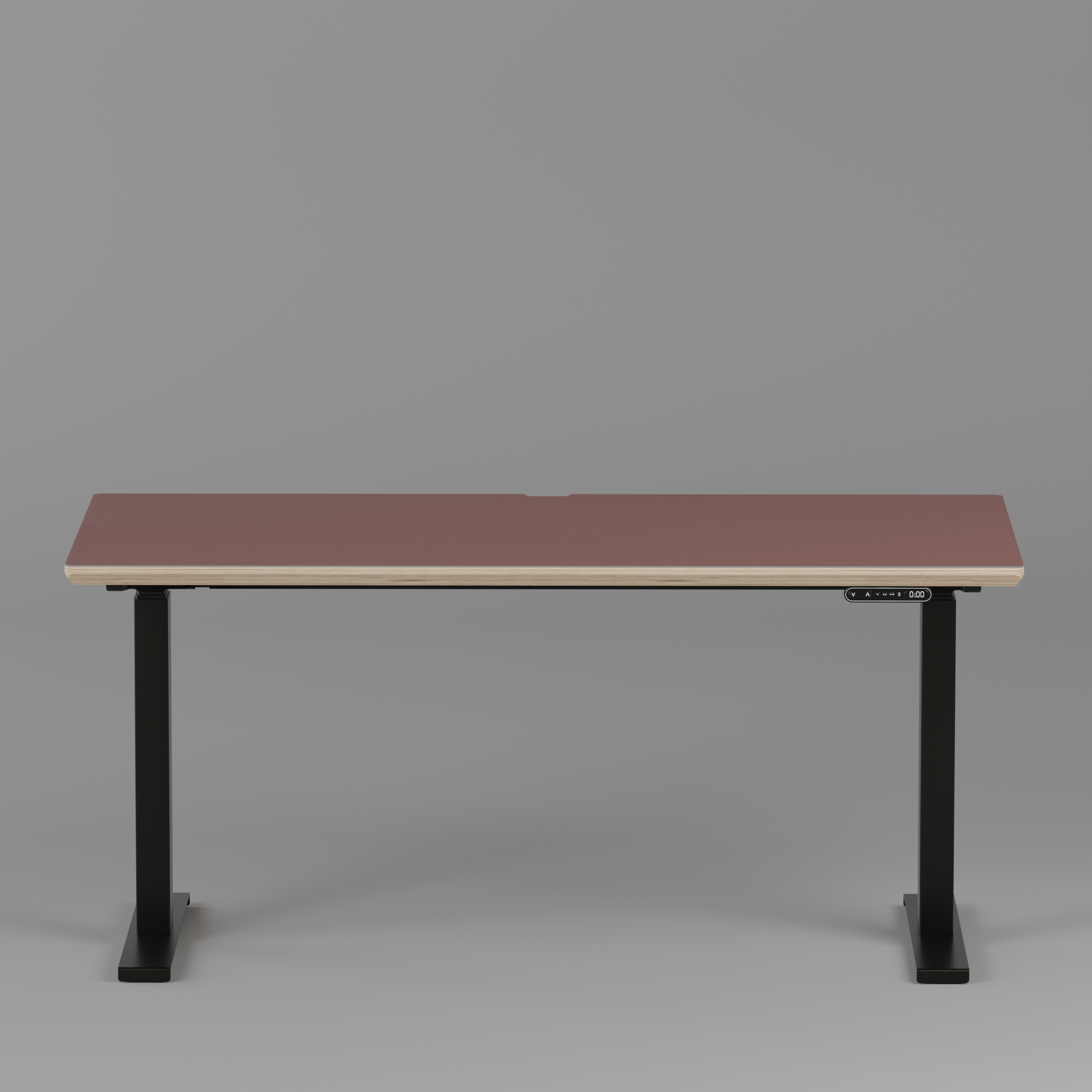 Model 301 Electric Standing Desk | Rosso | 55 x 27 in | Black Legs