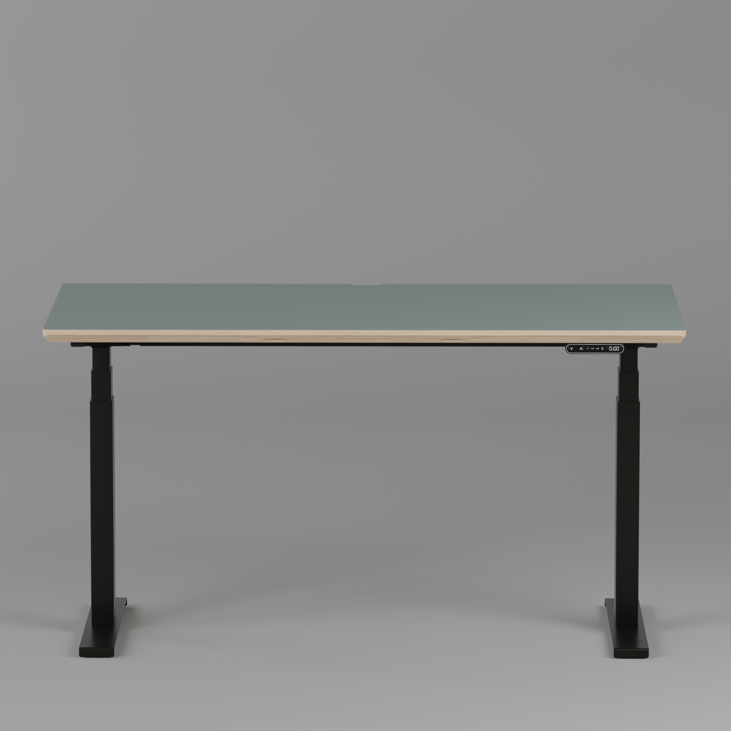 Model 301 Electric Standing Desk | Moss Green | 55 x 27 in | Black Legs