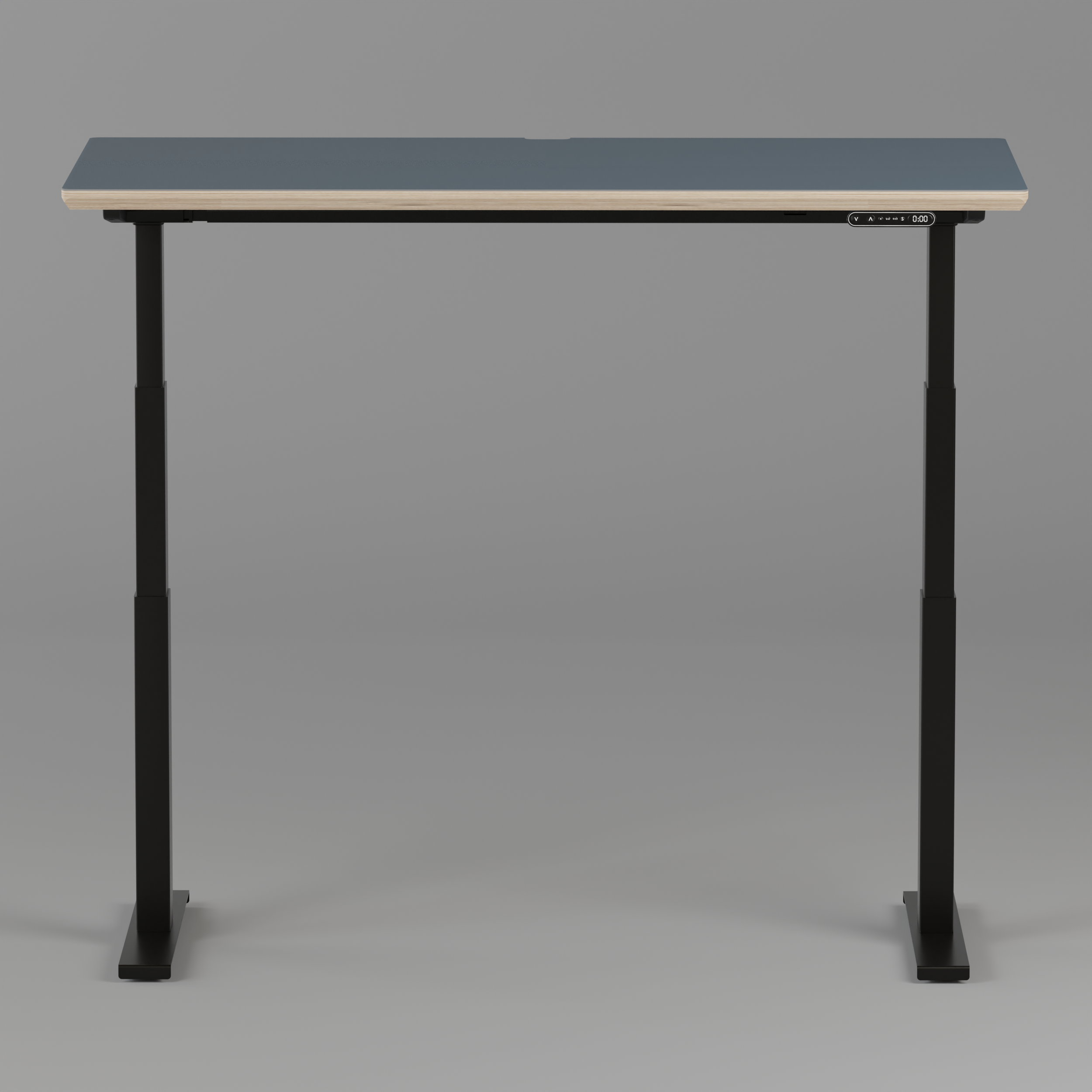 Model 301 Electric Standing Desk | Yale Blue | 55 x 27 in | Black Legs