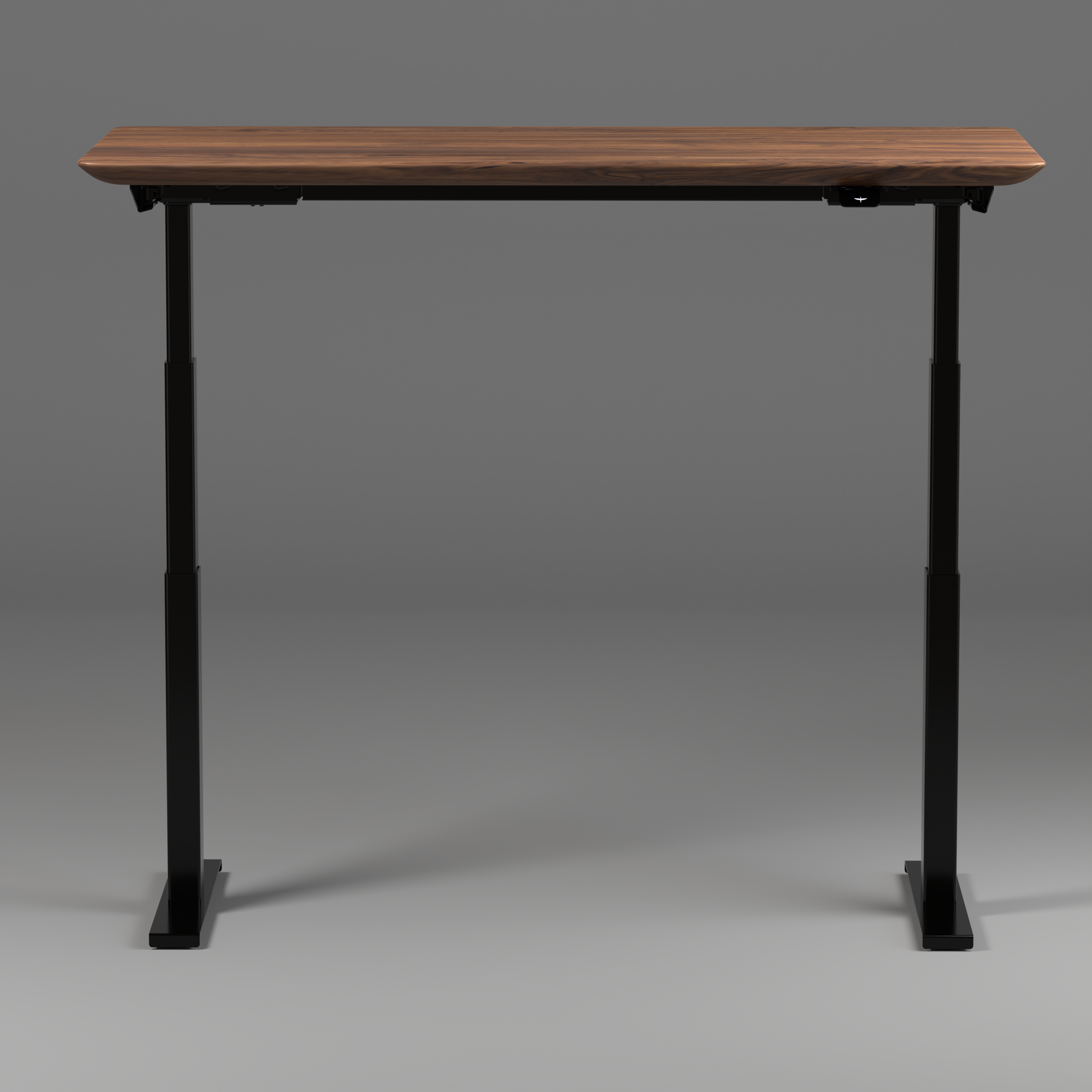 Model 304 Pro Electric Standing Desk | Walnut Wood | 60 x 30 in | Black Legs