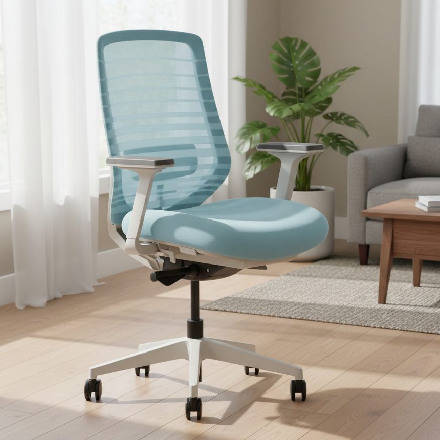 Model 11 Ergonomic Office Chair | Blue | Nylon Base