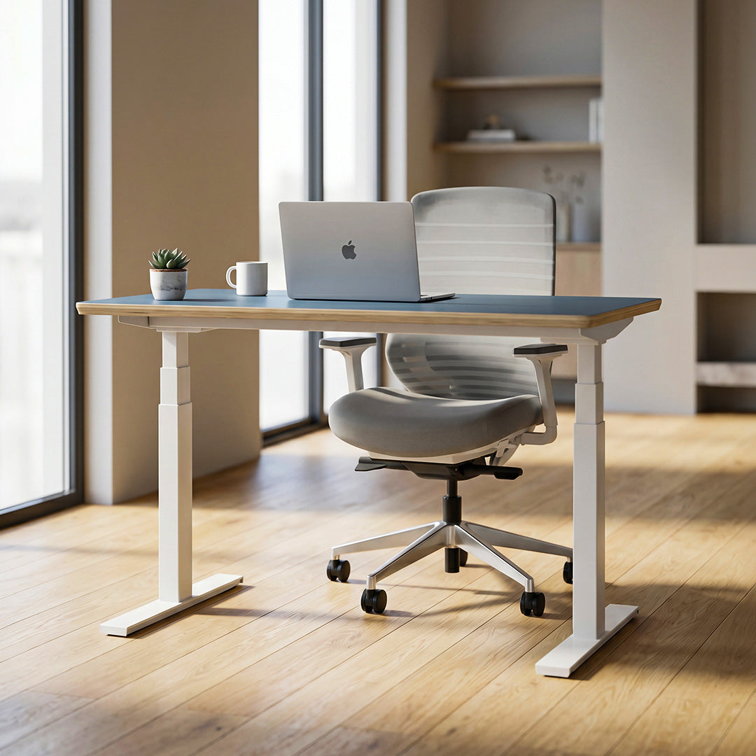 Model 301 Electric Standing Desk | Rosso | 48 x 24 in | Black Legs