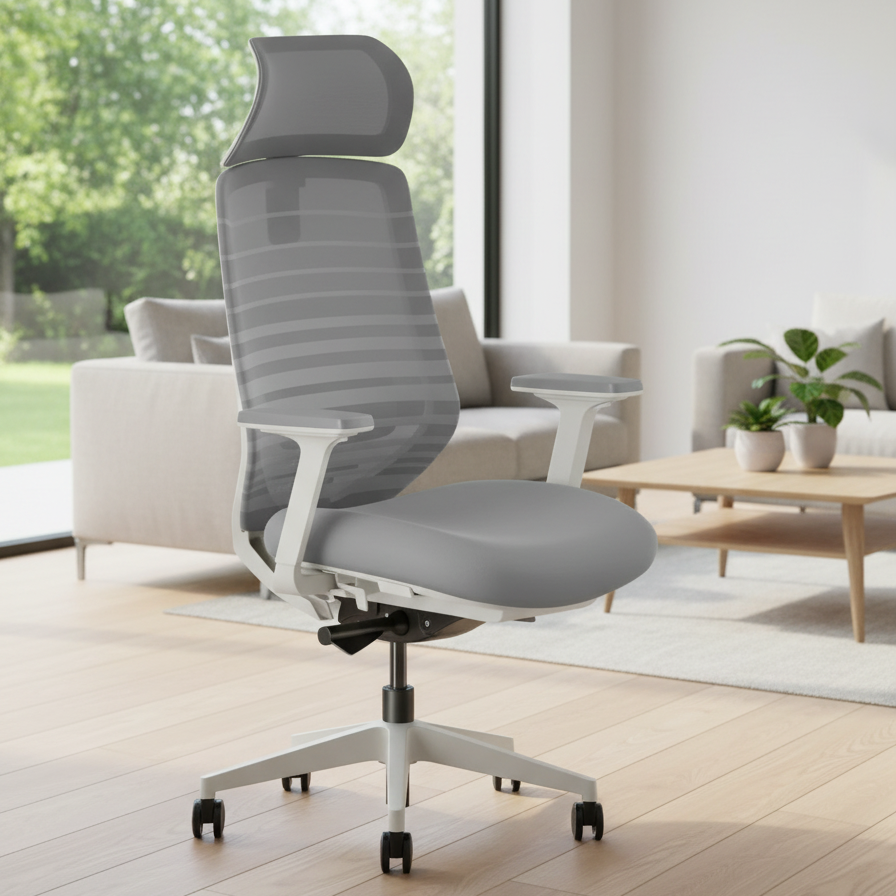 Model 11 Ergonomic Office Chair | Grey | Nylon Base