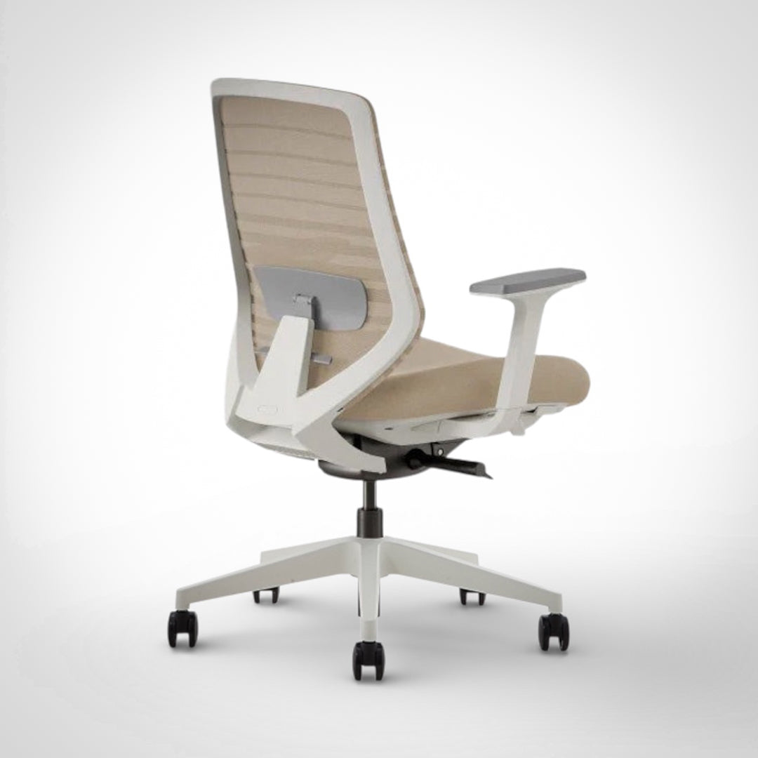 Model 11 Ergonomic Office Chair | Sand | Nylon Base