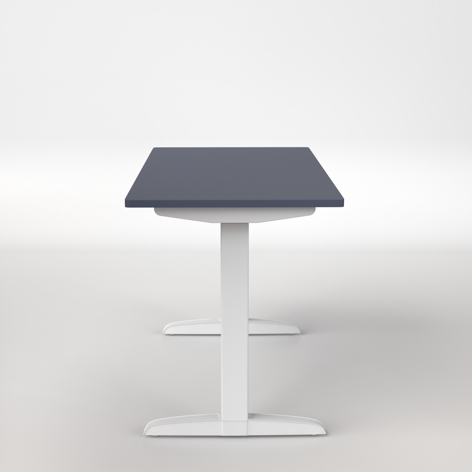 Model 301 | Everyday Electric Sit-Stand Desk (48"x24") | Blue | White Legs