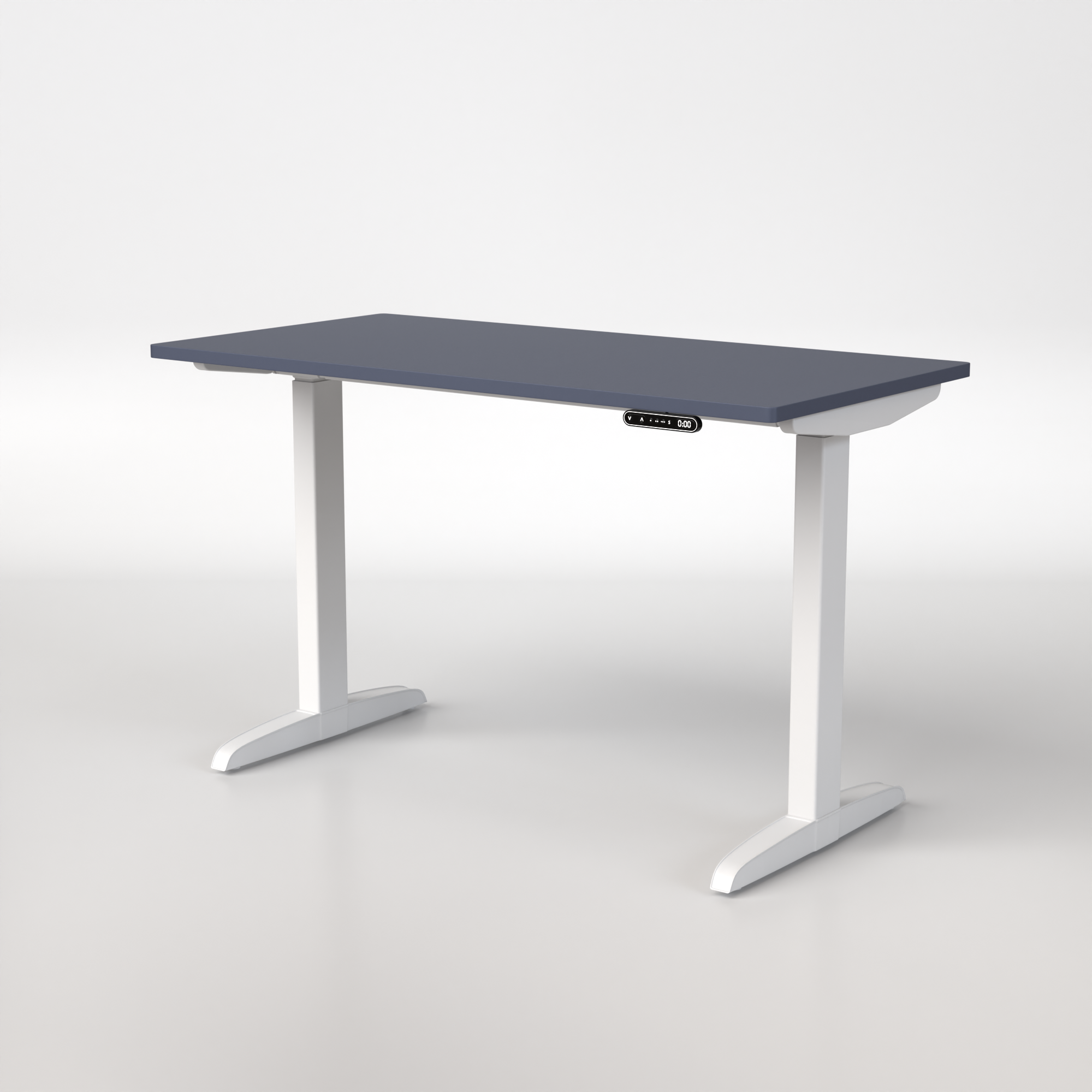 Model 301 | Everyday Electric Sit-Stand Desk (48"x24") | Blue | White Legs