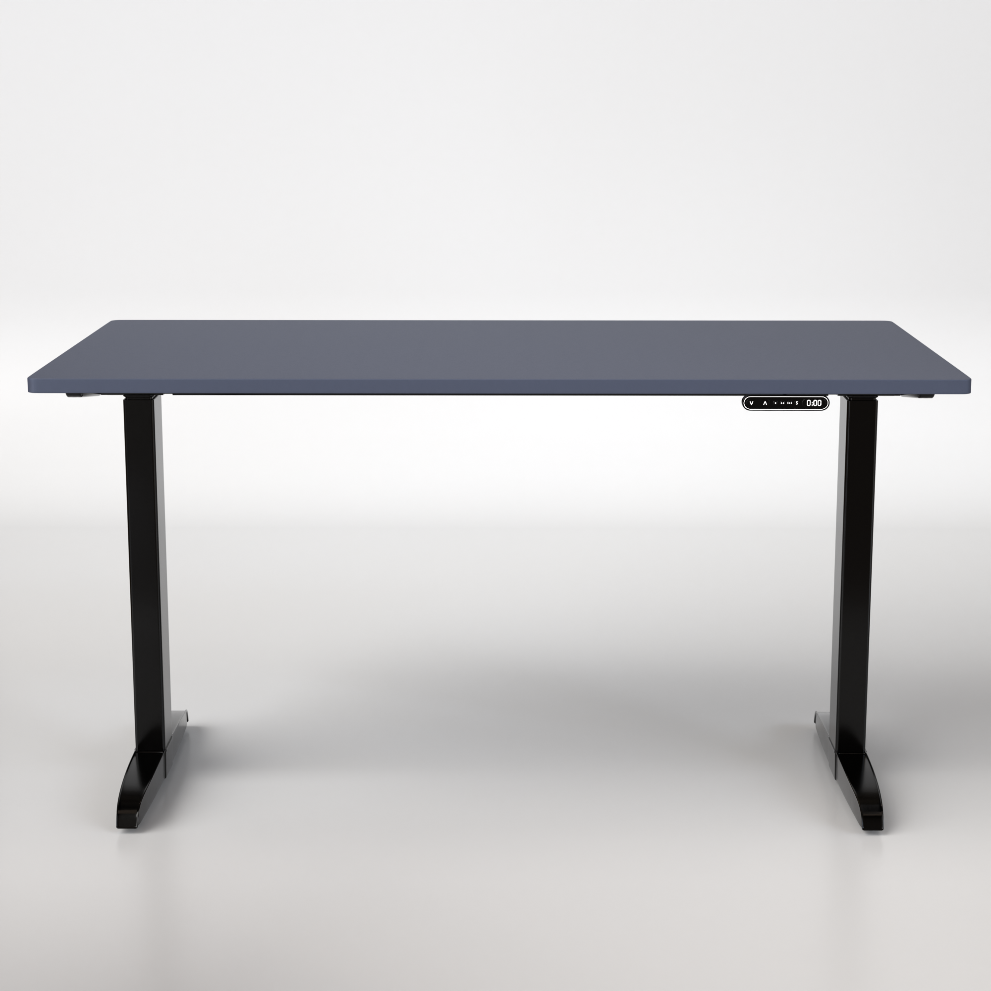 Model 301 | Everyday Electric Sit-Stand Desk (55"x27") | Blue | Black Legs