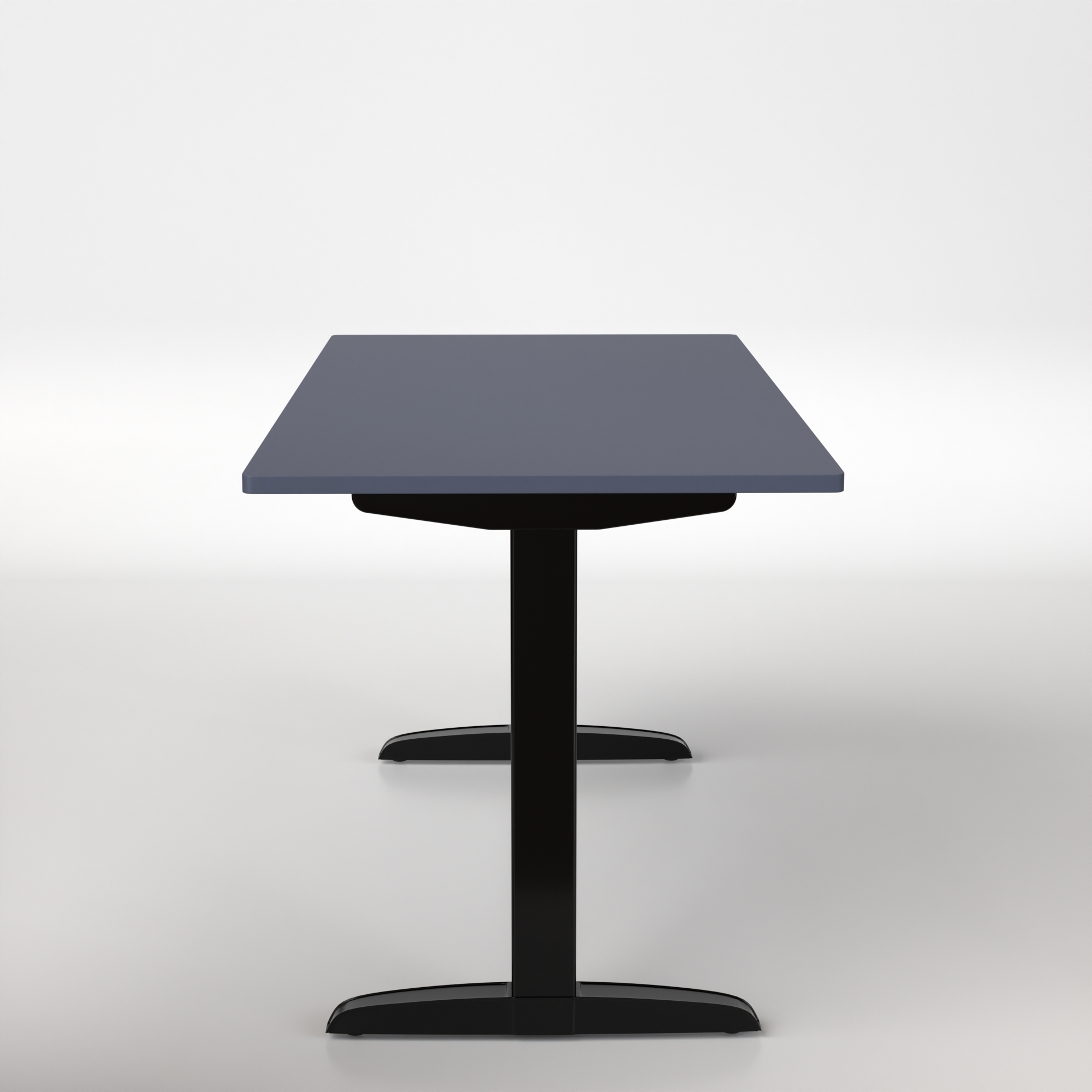 Model 301 | Everyday Electric Sit-Stand Desk (55"x27") | Blue | Black Legs