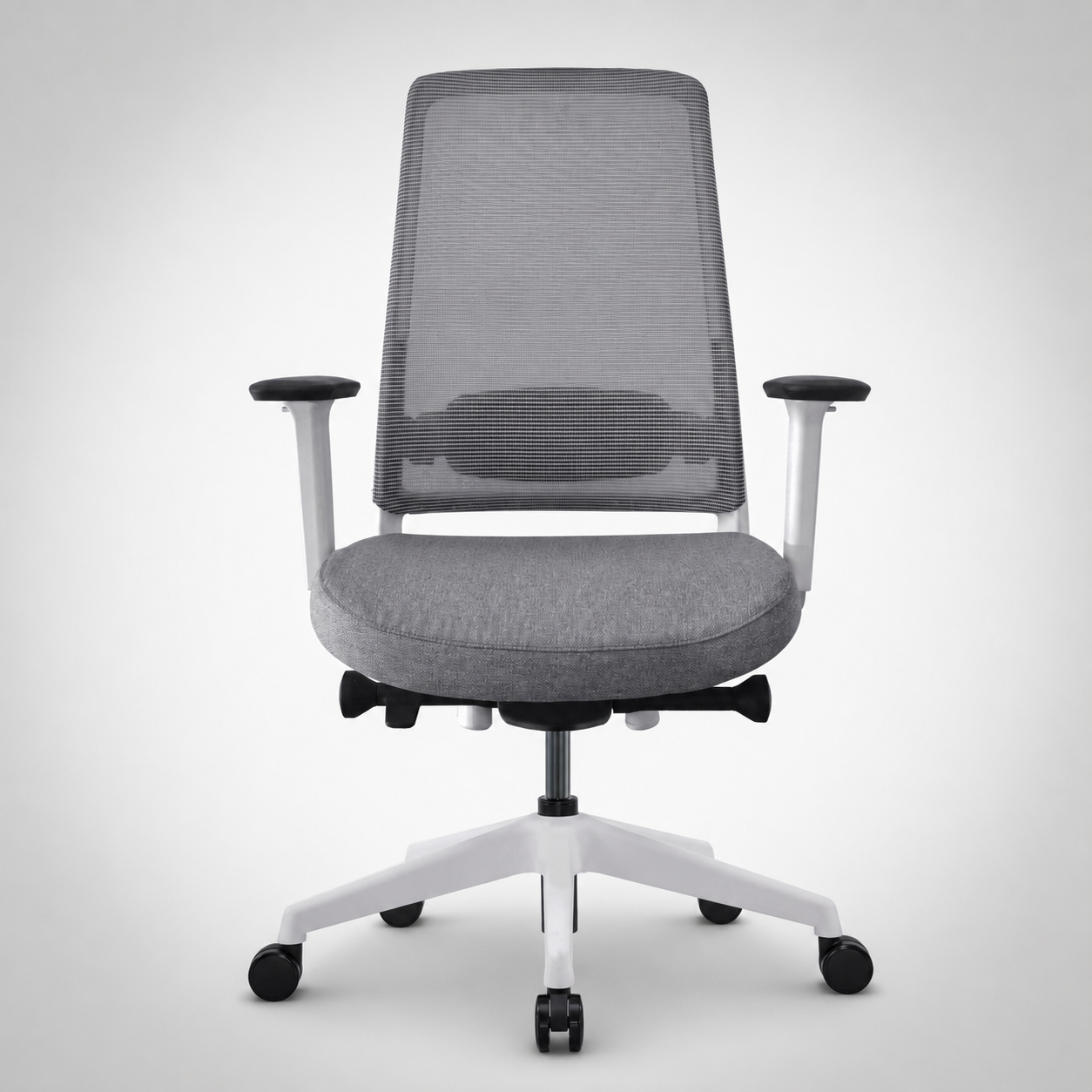 Model 54 Ergonomic Office Chair | White/Grey | Nylon Base