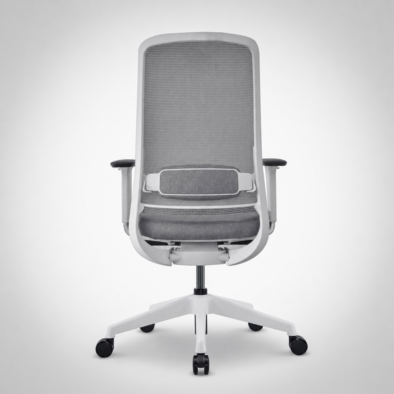 Model 54 Ergonomic Office Chair | White/Grey | Nylon Base