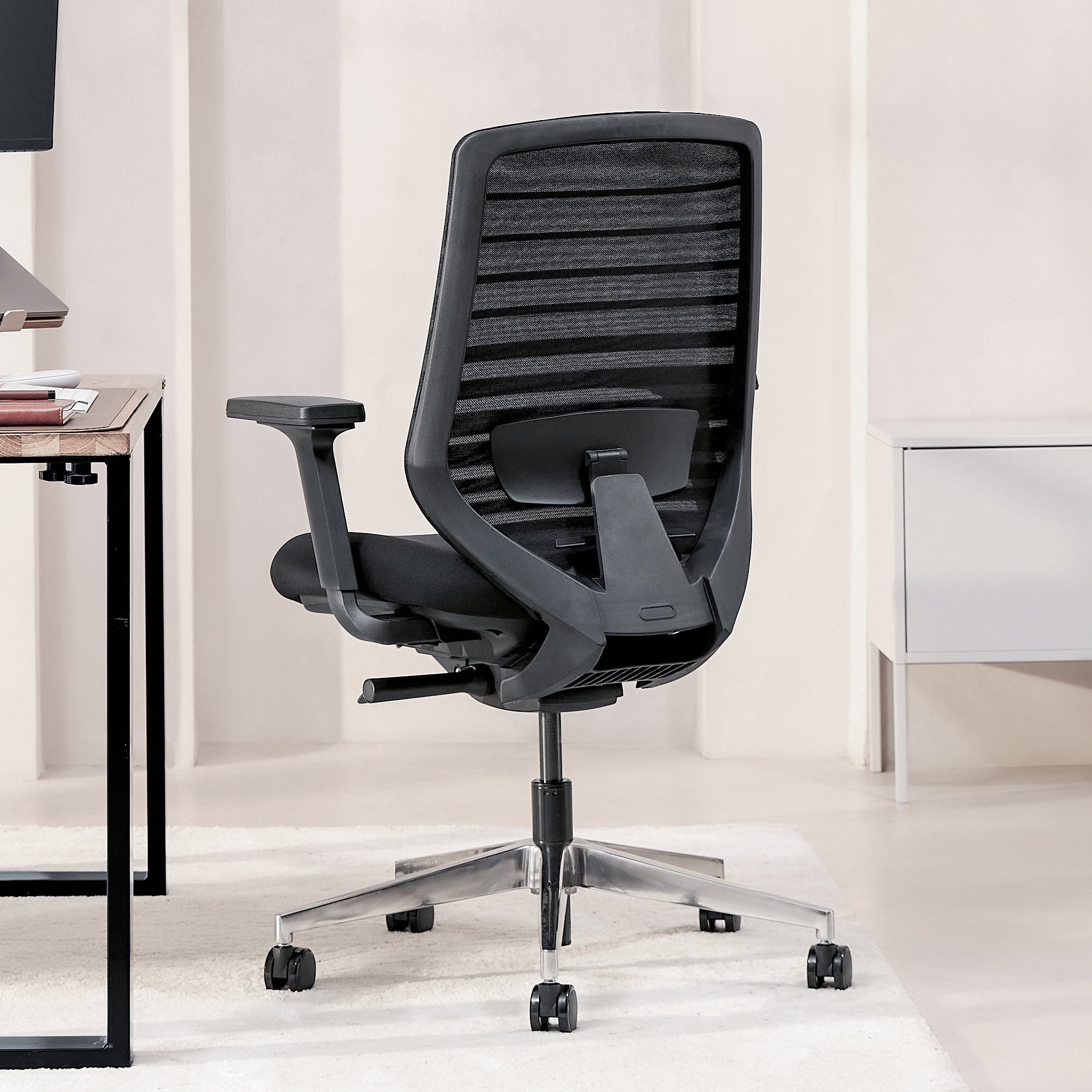 Model 11 Ergonomic Office Chair | Black | Metal Base