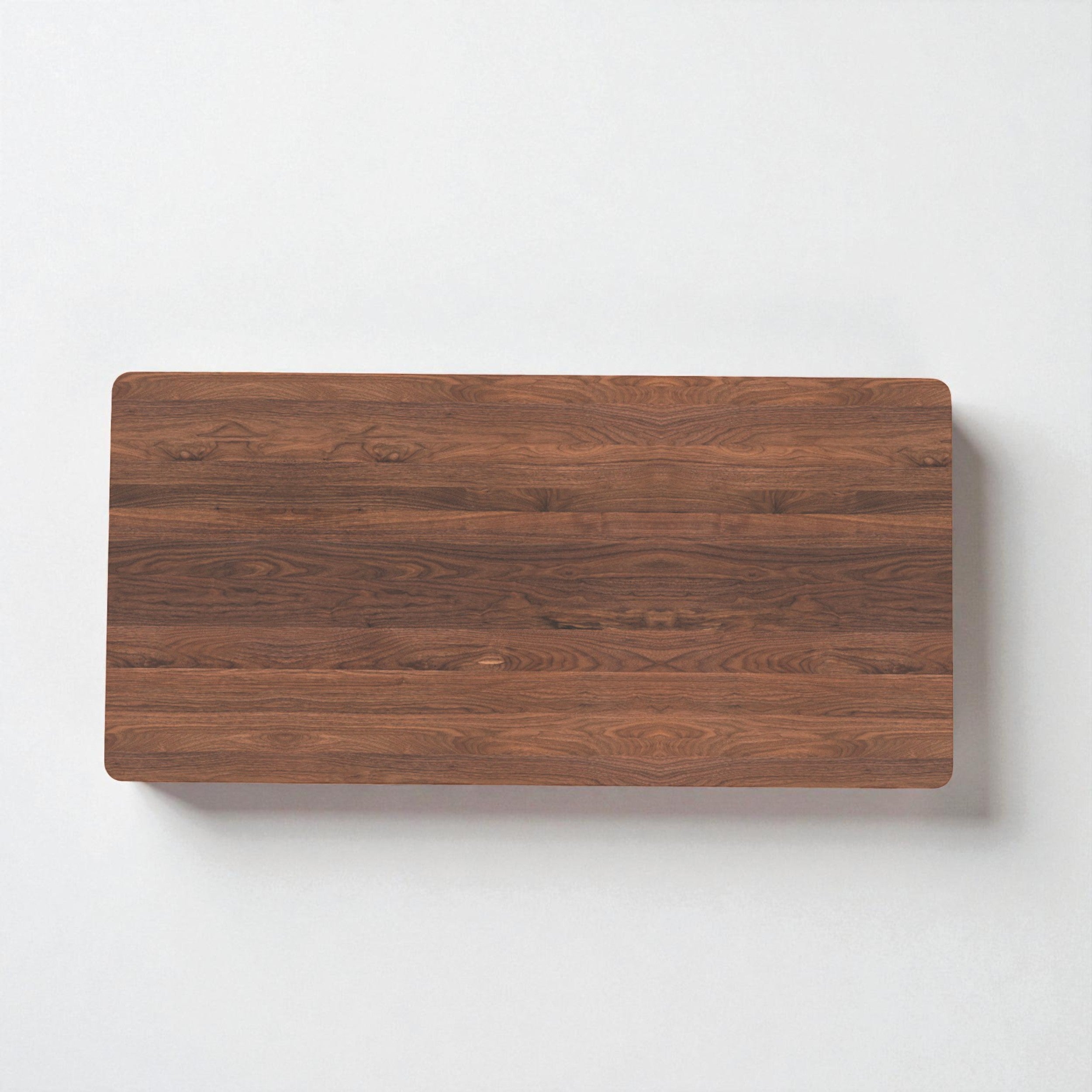 Pelicanwork walnut standing desk tabletop with natural wood grain finish