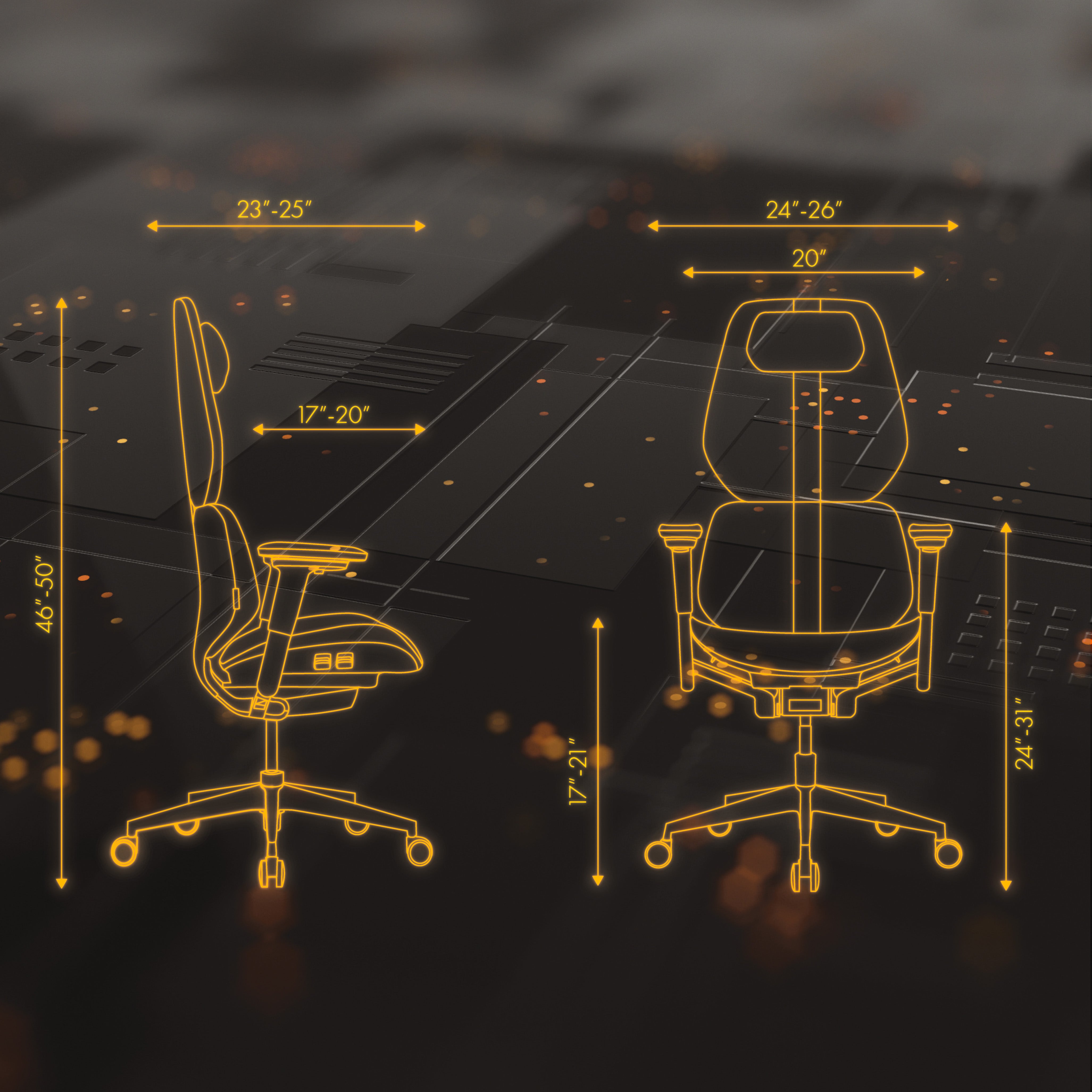 Model X3 Gaming Chair- Ember Color