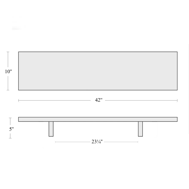 Model 301 - Desk Shelf (42"x10")