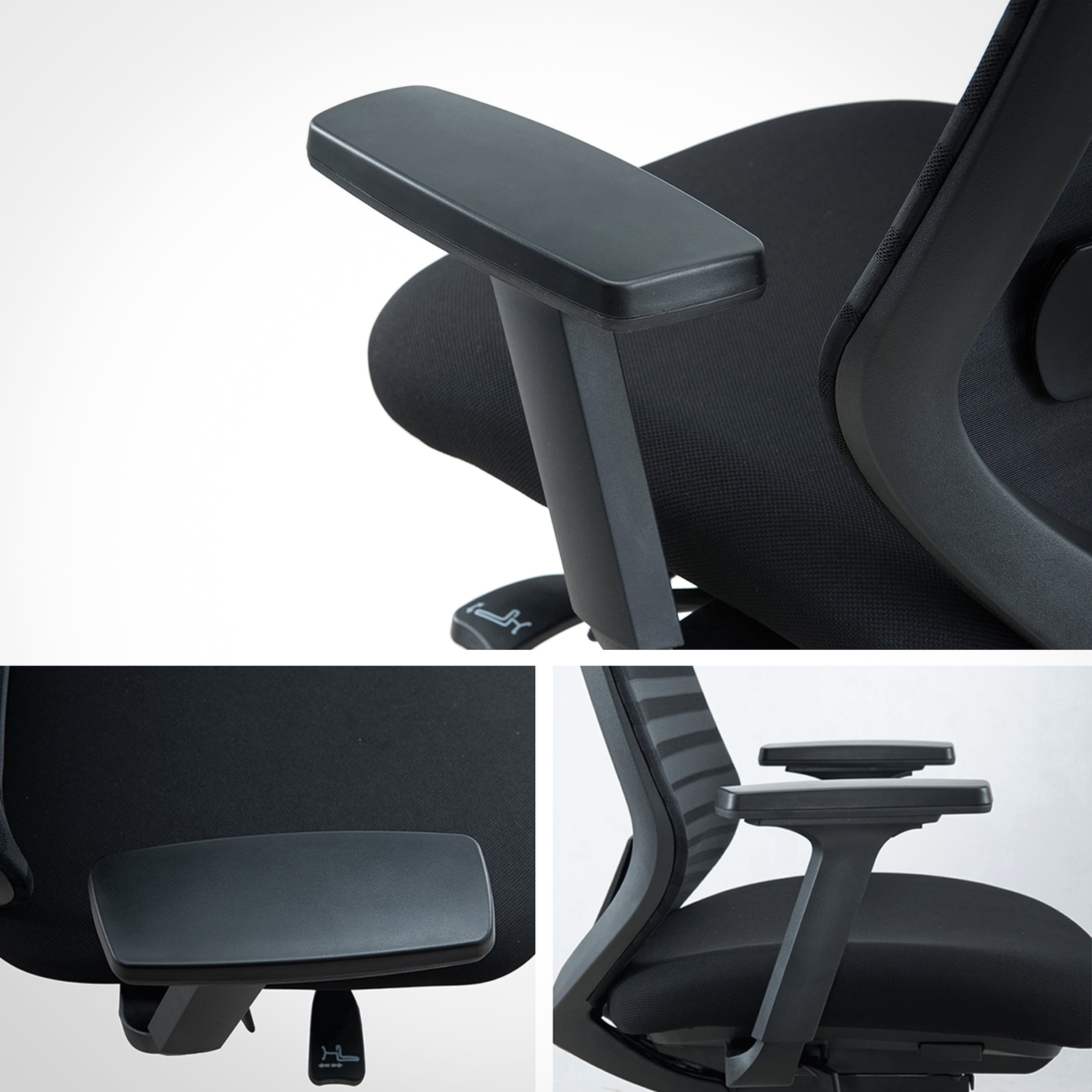Model 11 Ergonomic Office Chair | Black | Metal Base