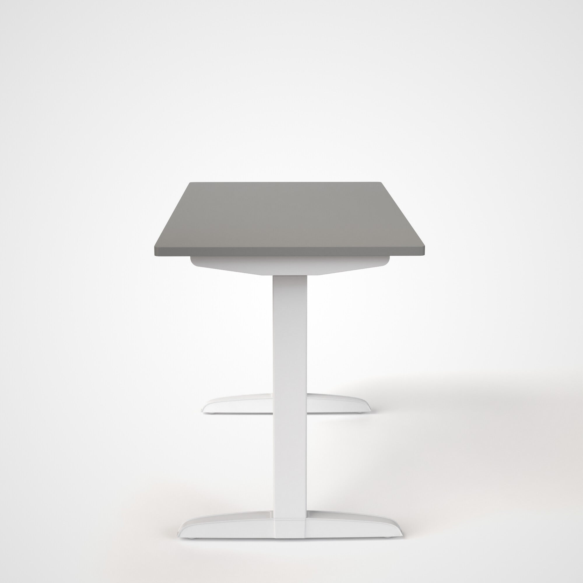 Model 301 | Everyday Electric Sit-Stand Desk (48"x24") | Grey | White Legs