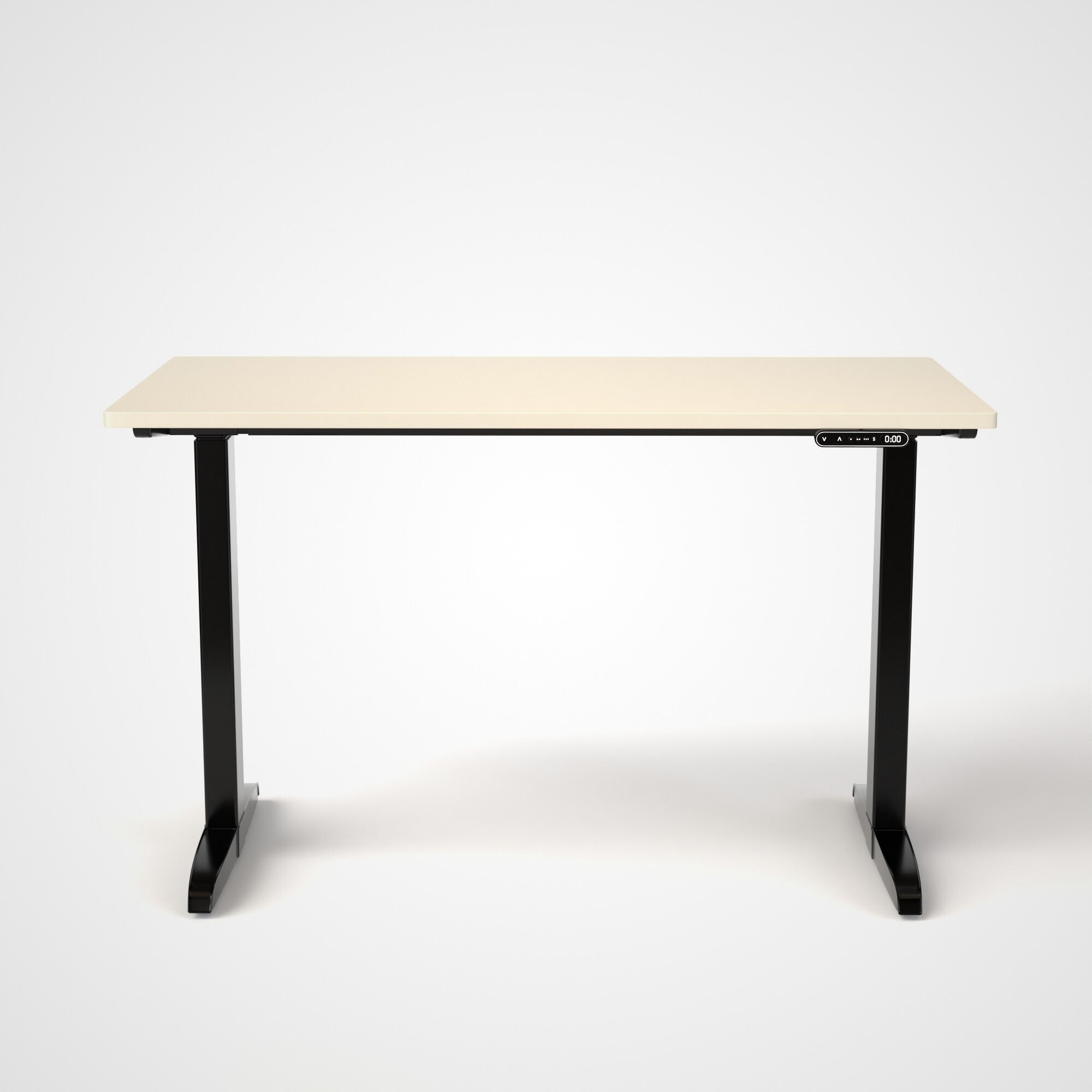Model 301 | Everyday Electric Sit-Stand Desk (48"x24") | Ivory | Black Legs