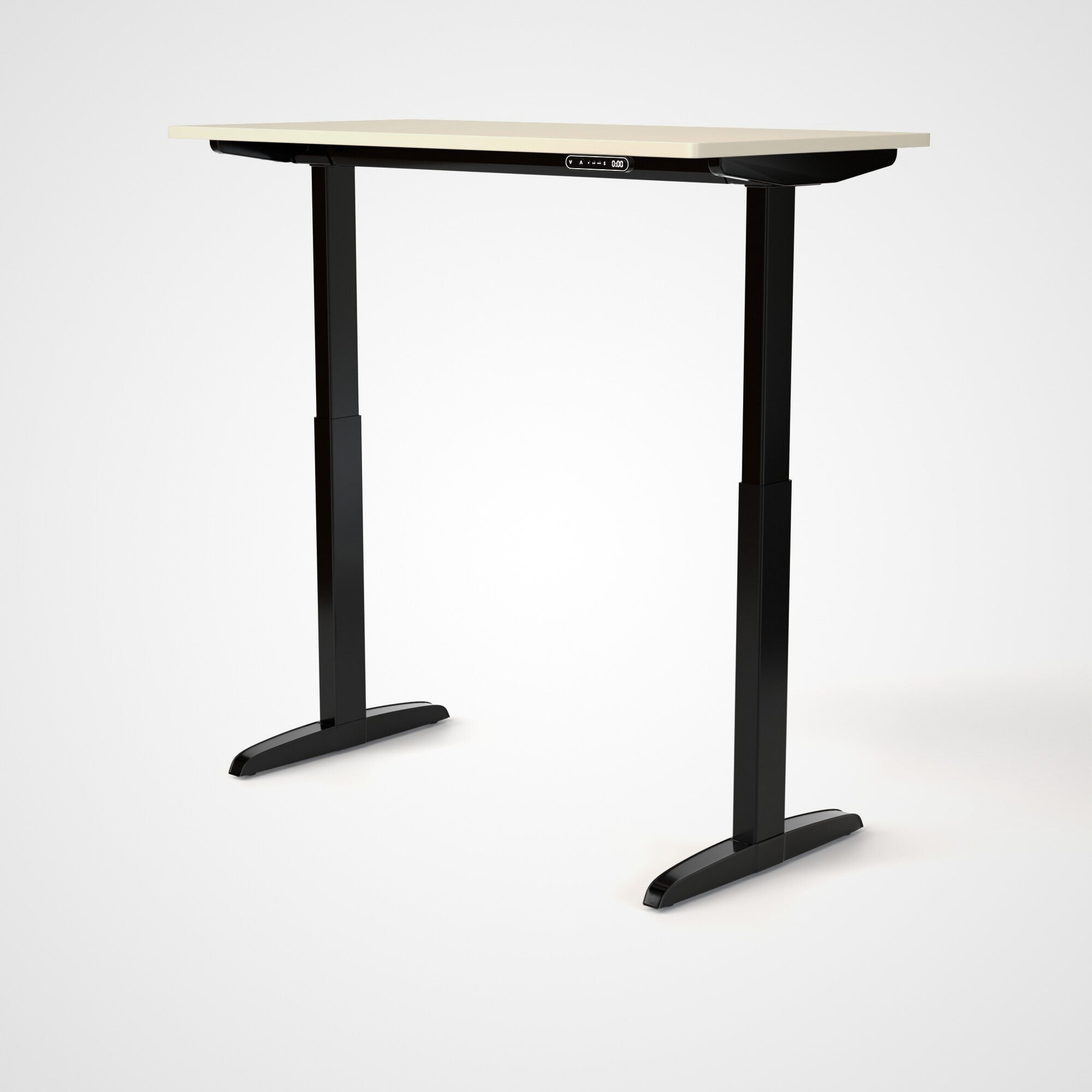 Model 301 | Everyday Electric Sit-Stand Desk (48"x24") | Ivory | Black Legs