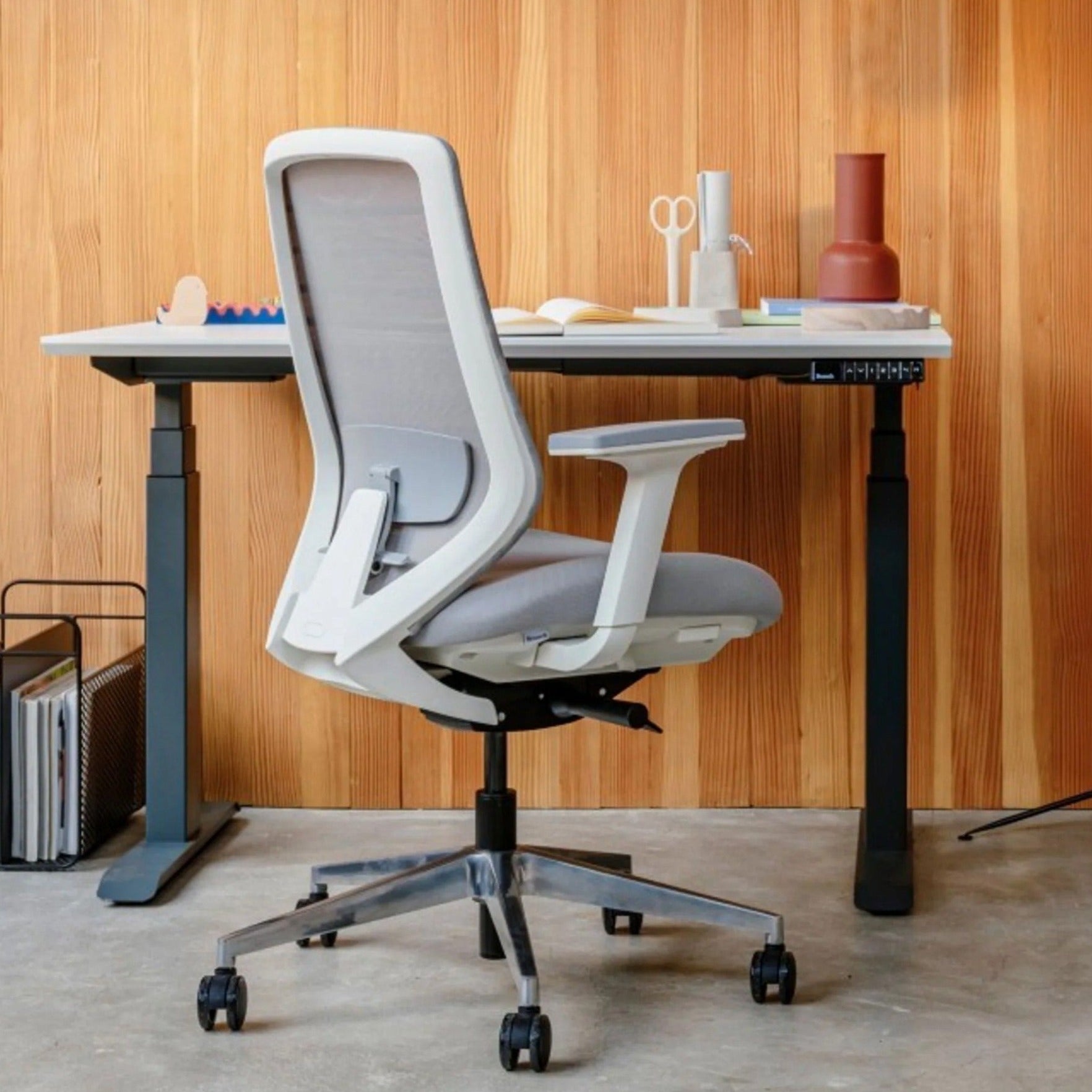 Model 11 Ergonomic Office Chair | Blue | Metal Base
