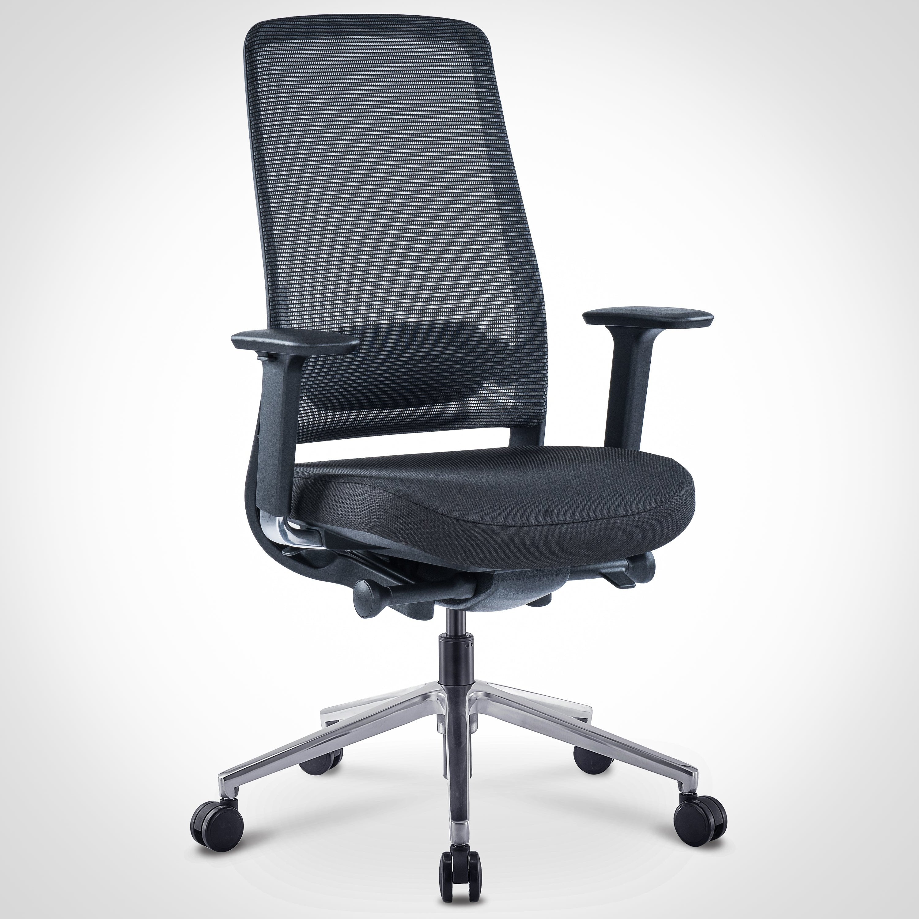 Model 54 Ergonomic Office Chair | Black | Metal Base