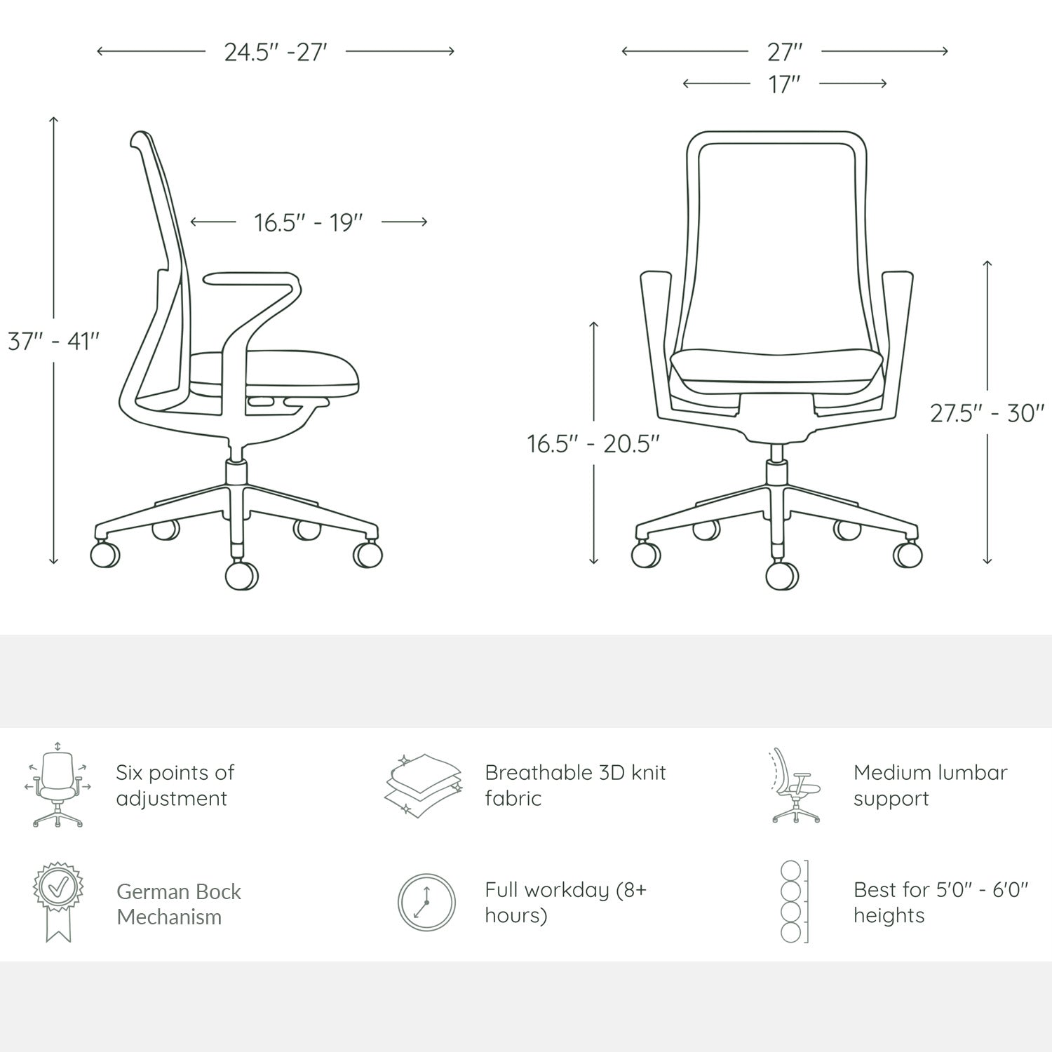 Model 92 Ergonomic Office Chair | Pastel