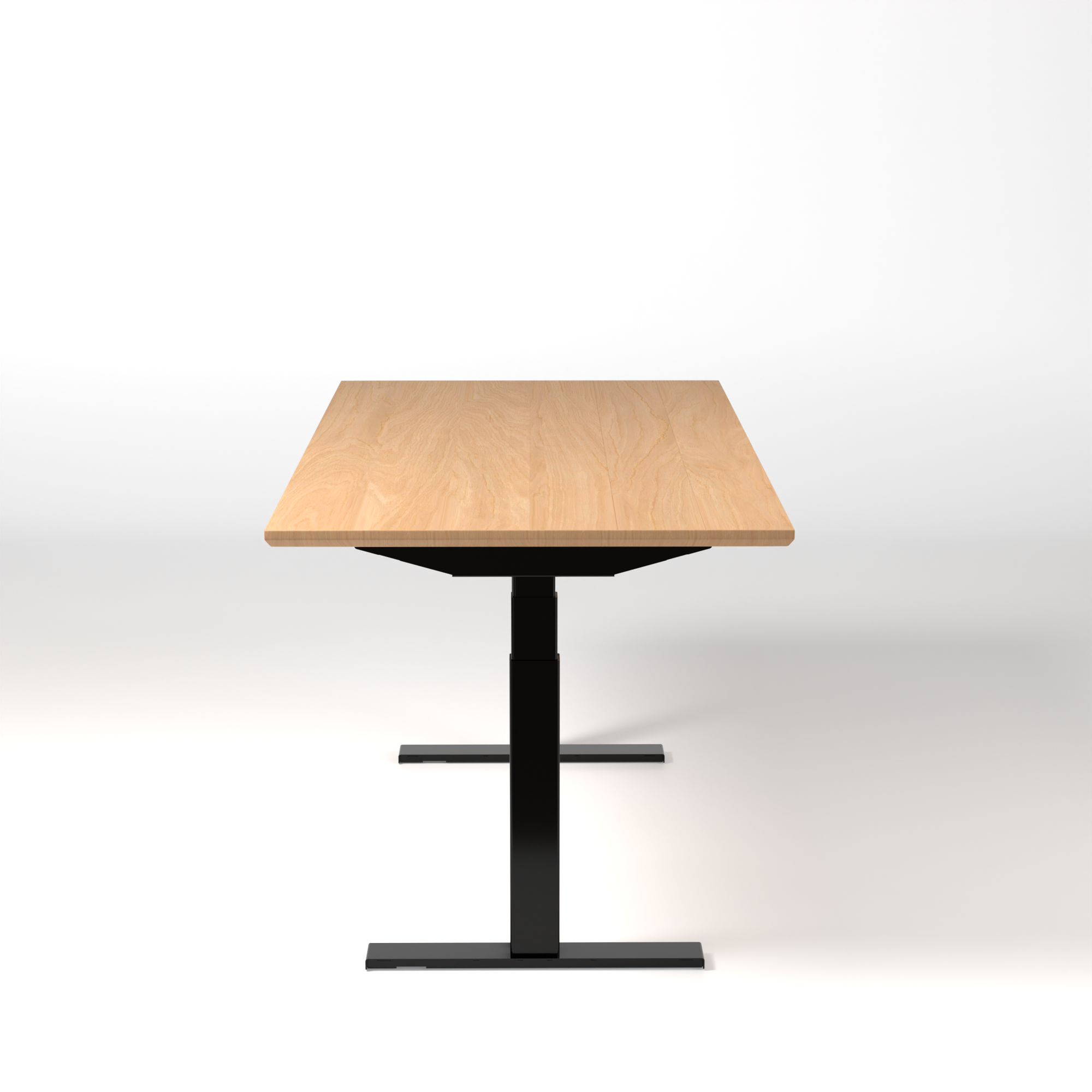 Model 304 | Pro High-Speed Solid-Wood Desk (58"x29") | Oak Wood | Black Legs