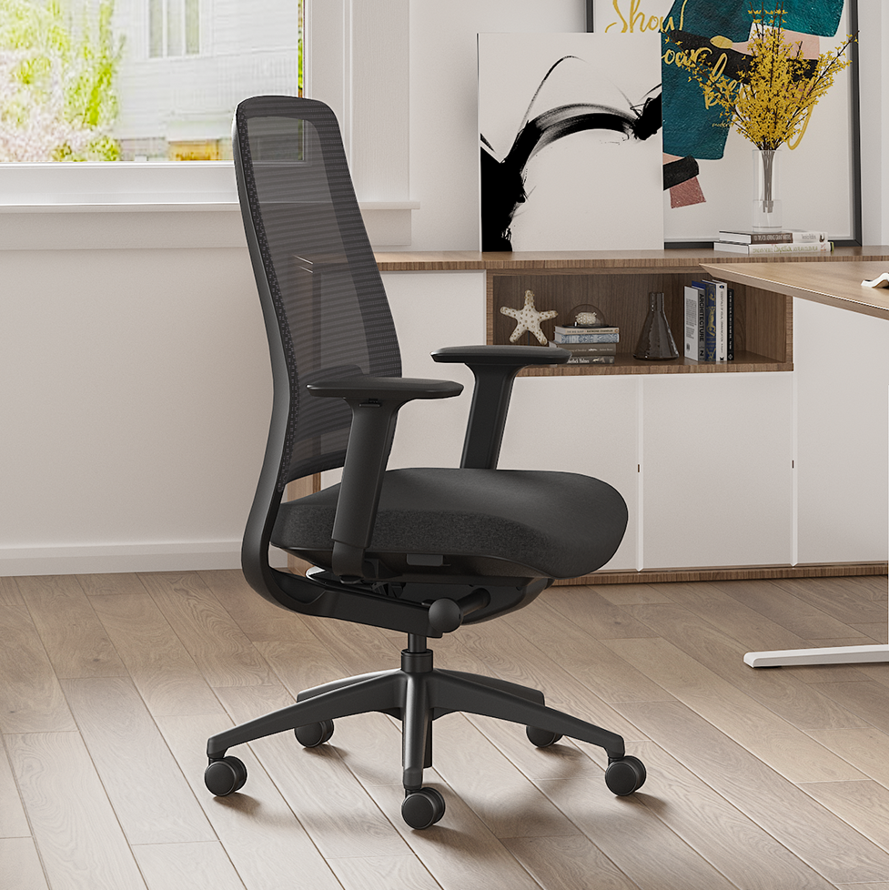 Model 54 Ergonomic Office Chair | Black | Nylon Base