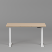 Model 301 Electric Standing Desk | Beige | 48 x 24 in | White Legs