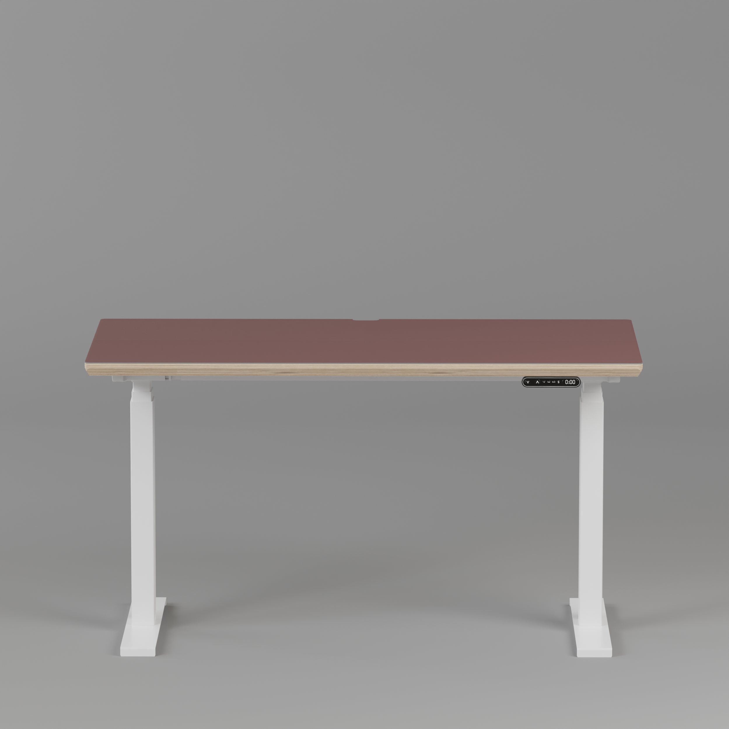 Model 301 Electric Standing Desk | Rosso | 48 x 24 in | White Legs