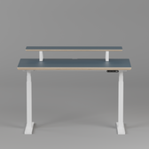 Model 301 Electric Standing Desk | Yale Blue  | 55 x 27 in | White Legs