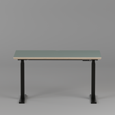 Model 301 Electric Standing Desk | Moss Green  | 48 x 24 in | Black Legs