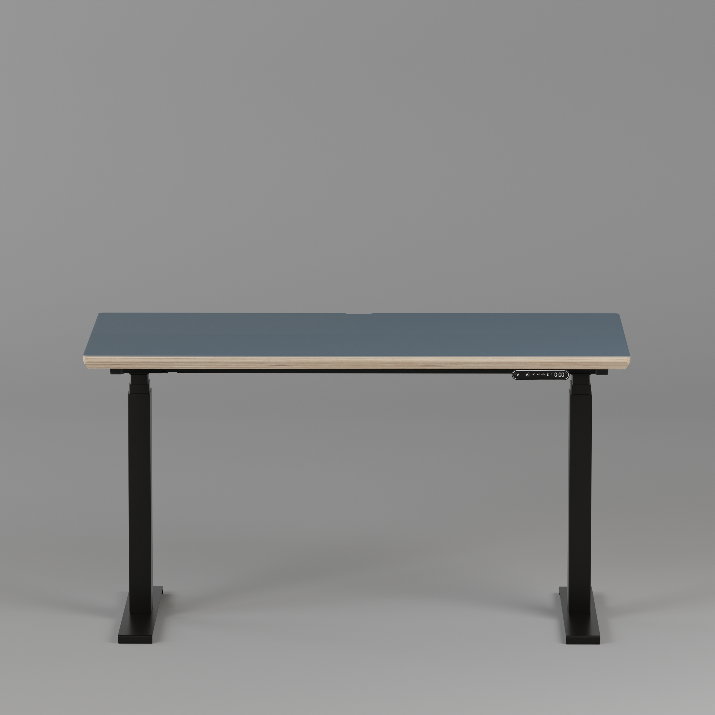 Model 301 Electric Standing Desk | Yale Blue | 48 x 24 in | Black Legs