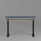 Model 301 Electric Standing Desk | Yale Blue | 48 x 24 in | Black Legs