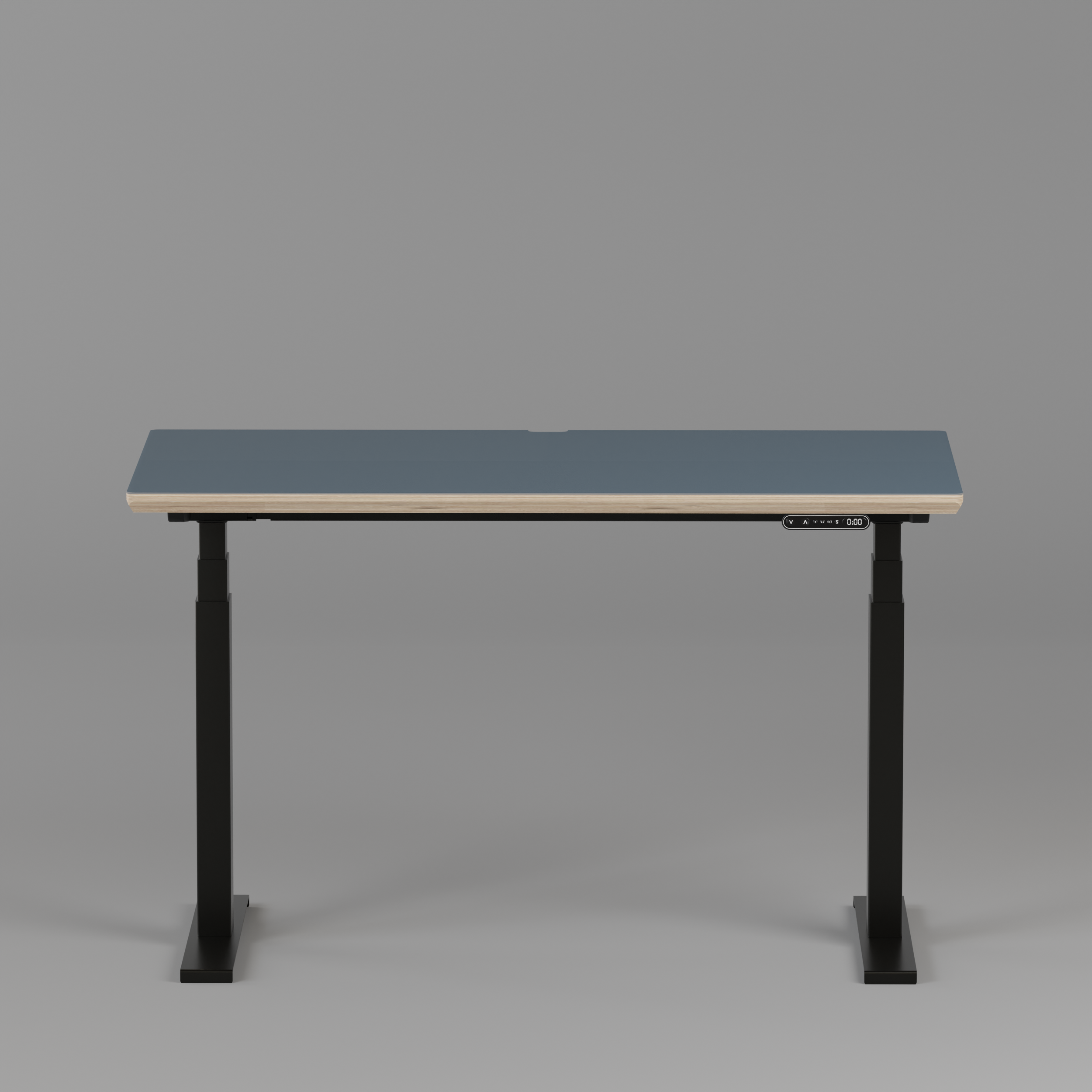Model 301 Electric Standing Desk | Yale Blue | 48 x 24 in | Black Legs