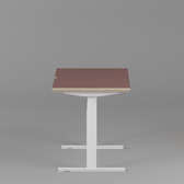 Model 301 Electric Standing Desk | Rosso | 48 x 24 in | White Legs