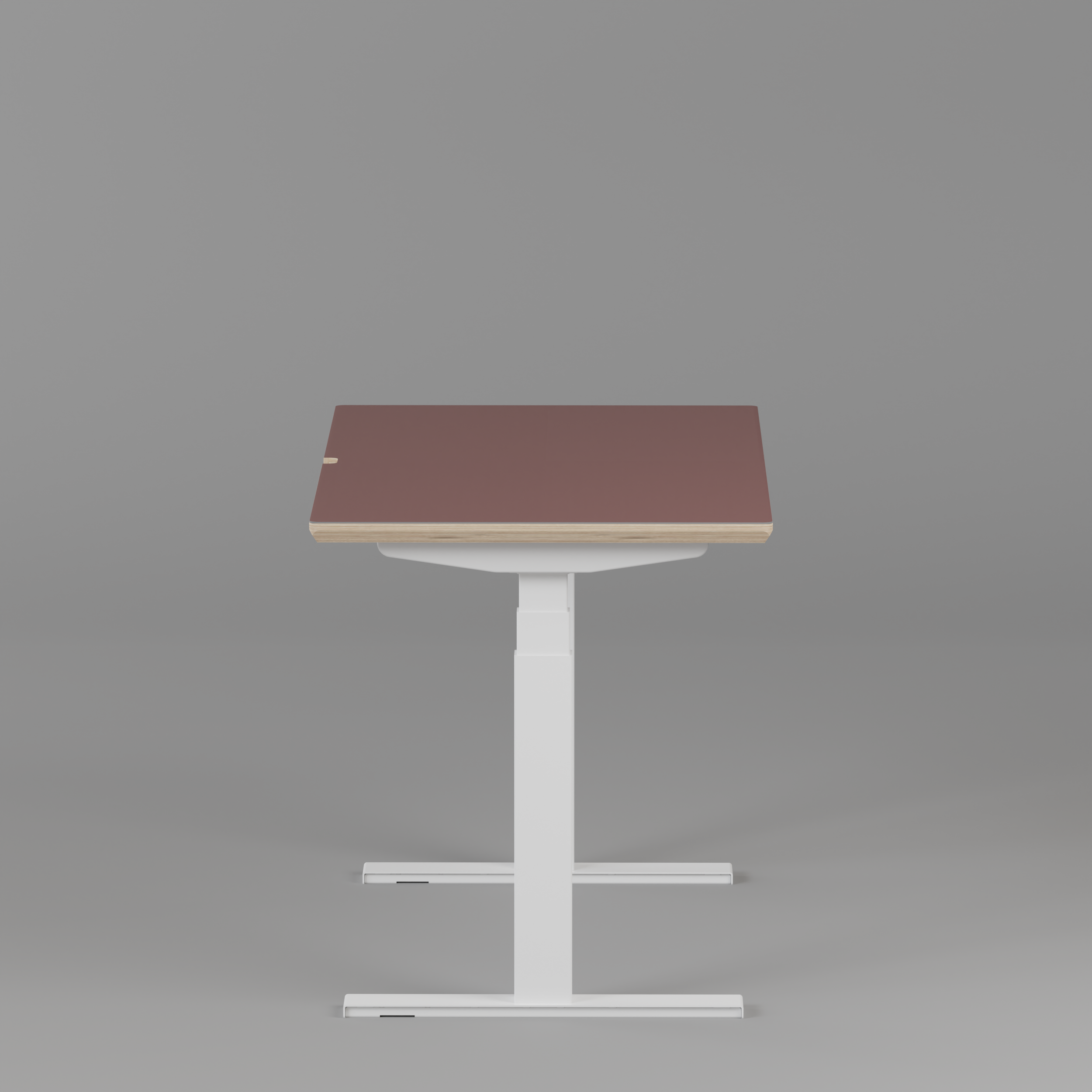 Model 301 Electric Standing Desk | Rosso | 48 x 24 in | White Legs