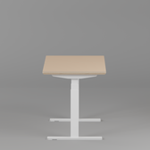 Model 301 Electric Standing Desk | Beige | 48 x 24 in | White Legs