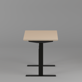 Model 301 Electric Standing Desk | Beige | 48 x 24 in | Black Legs