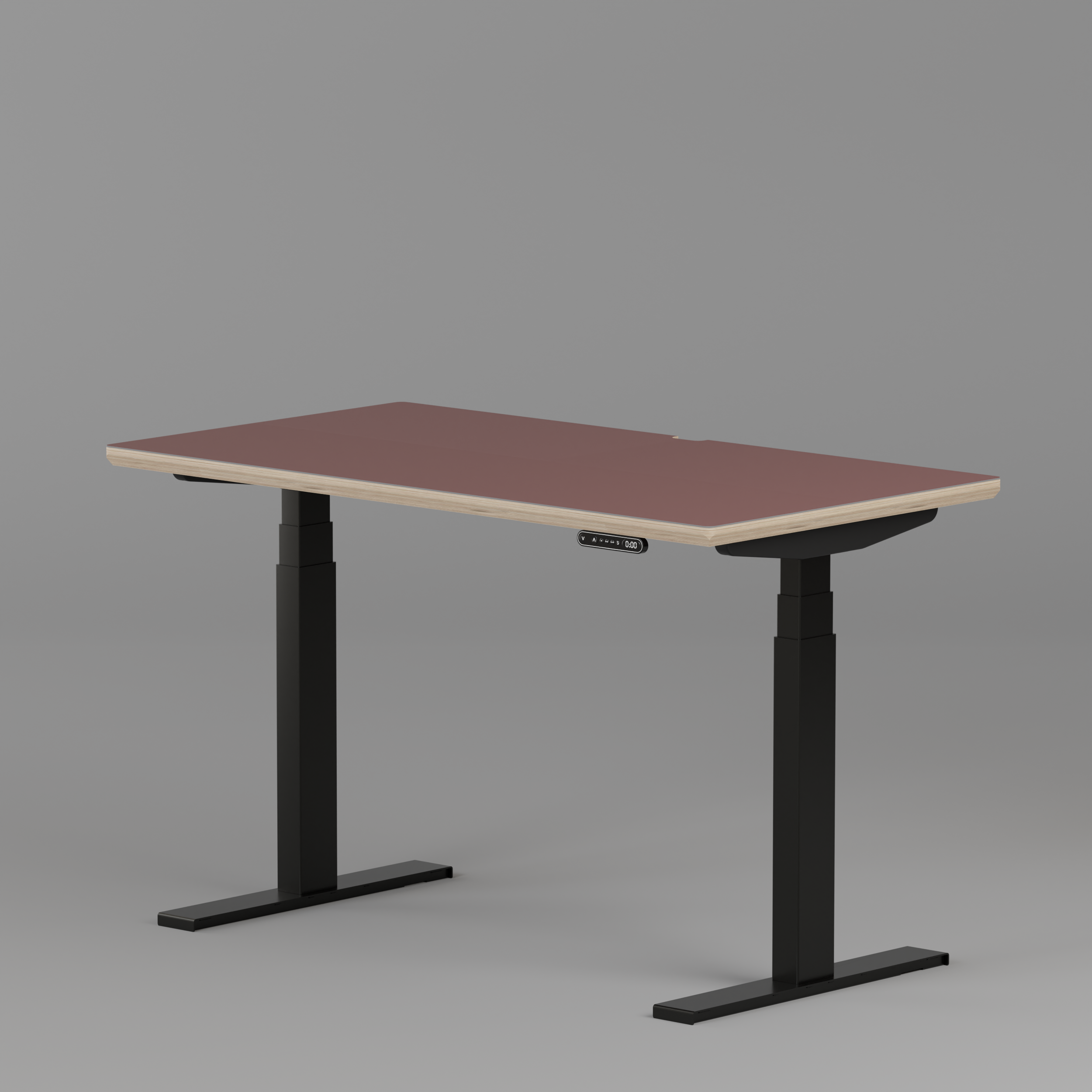 Model 301 Electric Standing Desk | Rosso | 48 x 24 in | Black Legs