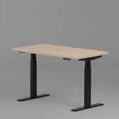 Model 301 Electric Standing Desk | Beige | 48 x 24 in | Black Legs