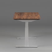 Model 304 Pro Electric Standing Desk | Walnut Wood | 60 x 30 in | White Legs
